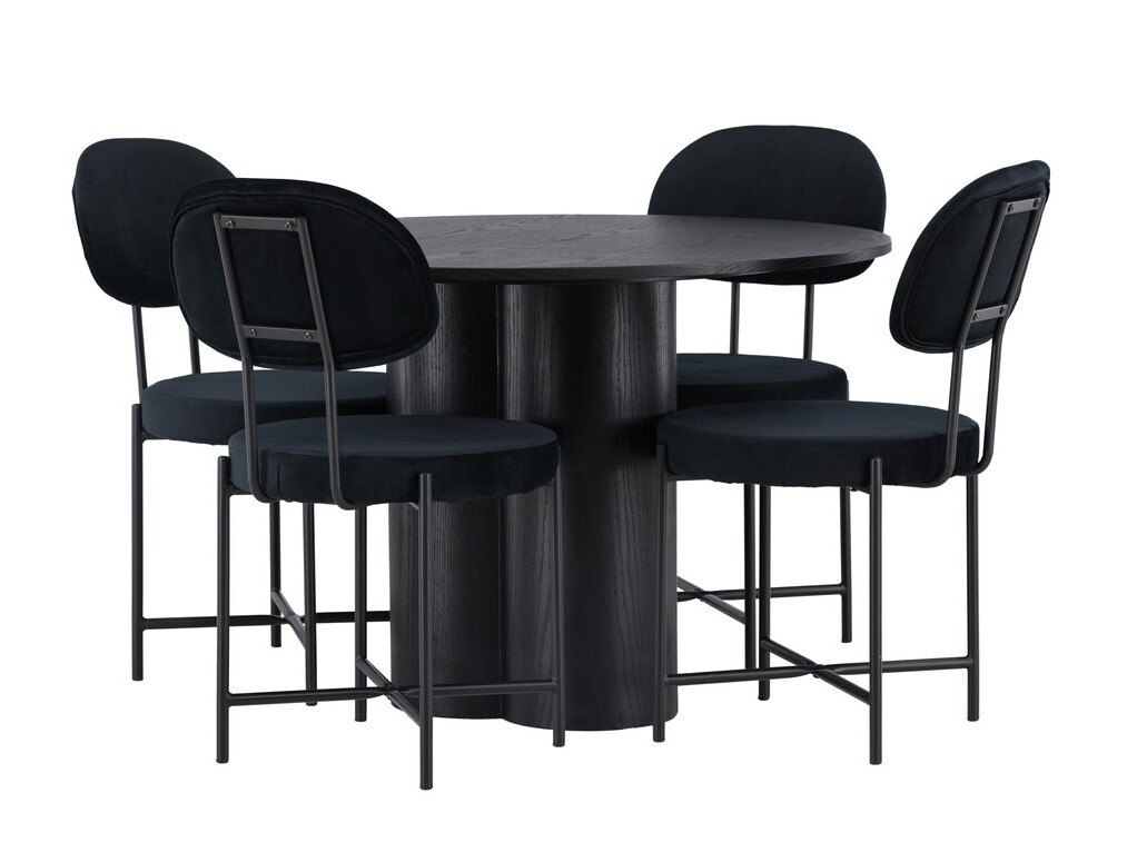 Dining set Dallas 4605 (Black)