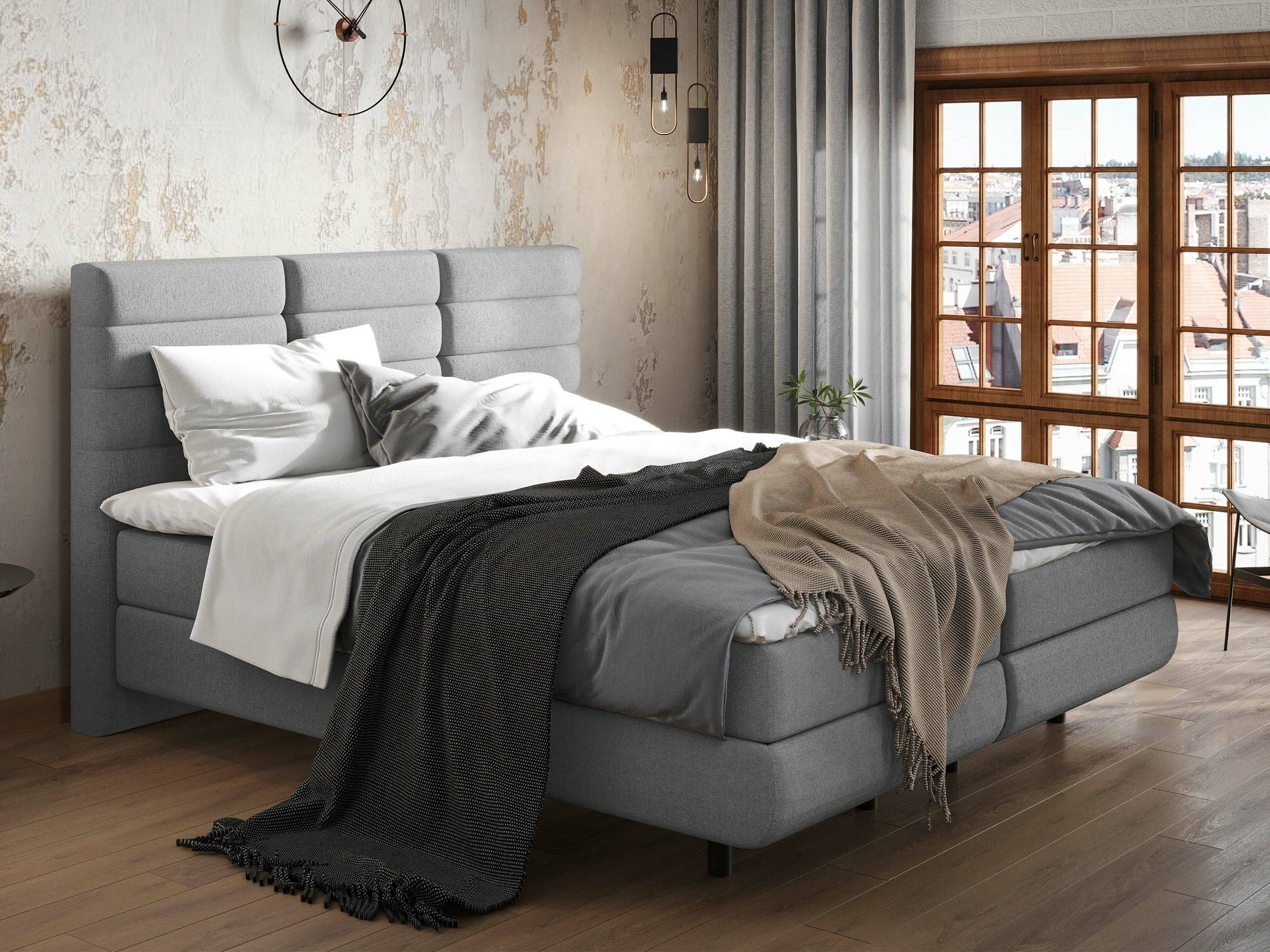 Continental bed ComfiDream 180 (Barrel 90)