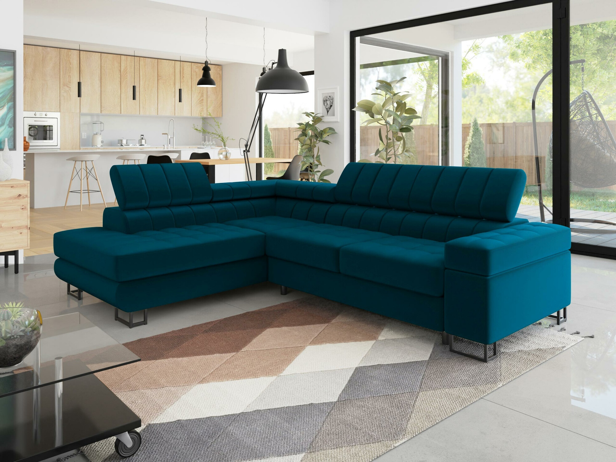 Corner sofa Comfivo Anima I (Venus velvet 2911)