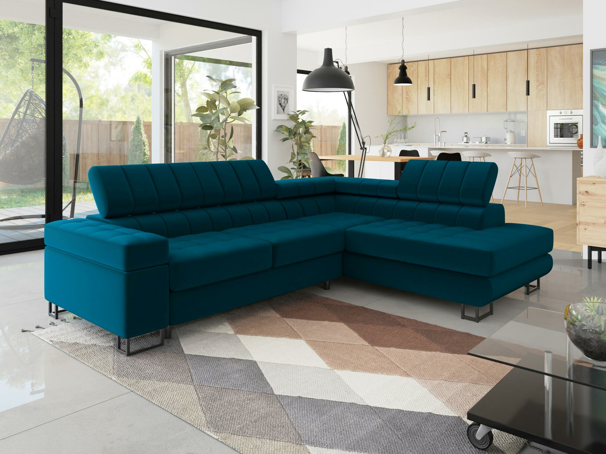 Corner sofa Comfivo Anima I (Venus velvet 2911)