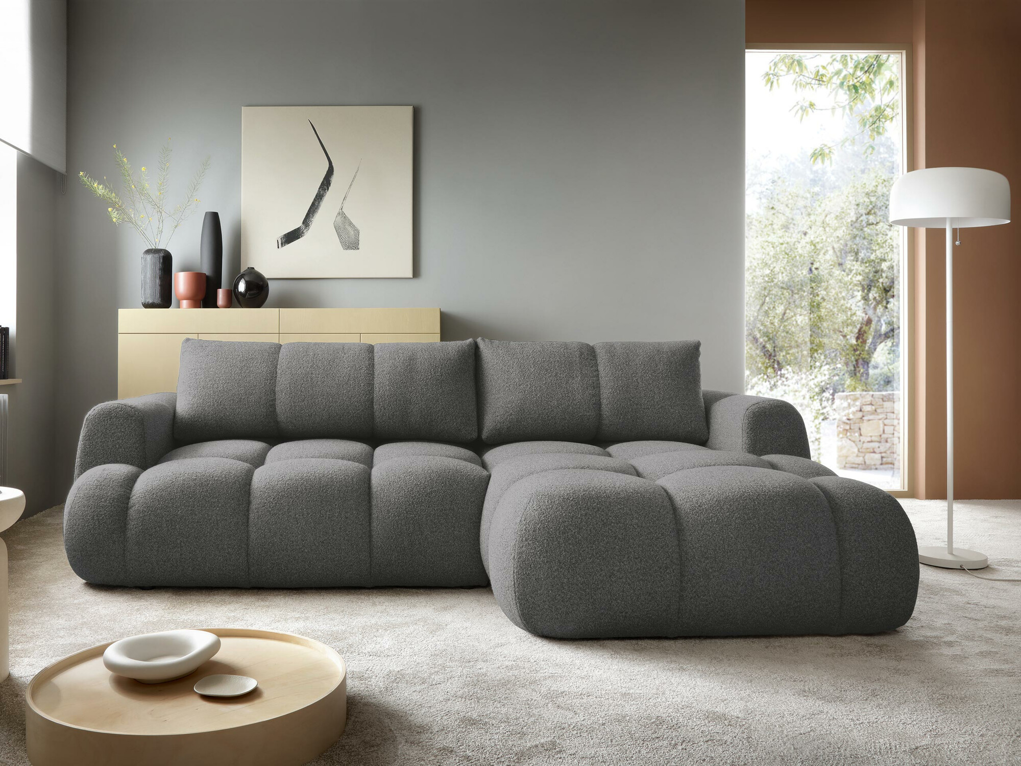 Corner sofa TrendyNest Ansera I (Now or never 92)