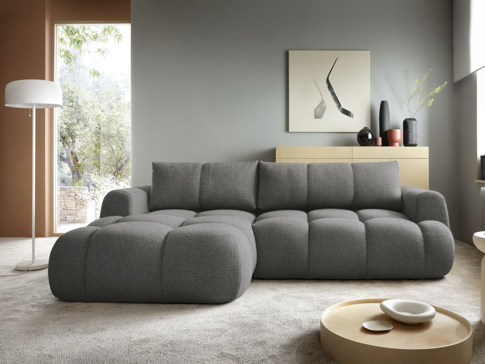 Corner sofa TrendyNest Ansera I (Now or never 92)
