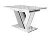 Table Goodyear 131 (Glossy white + Concrete)