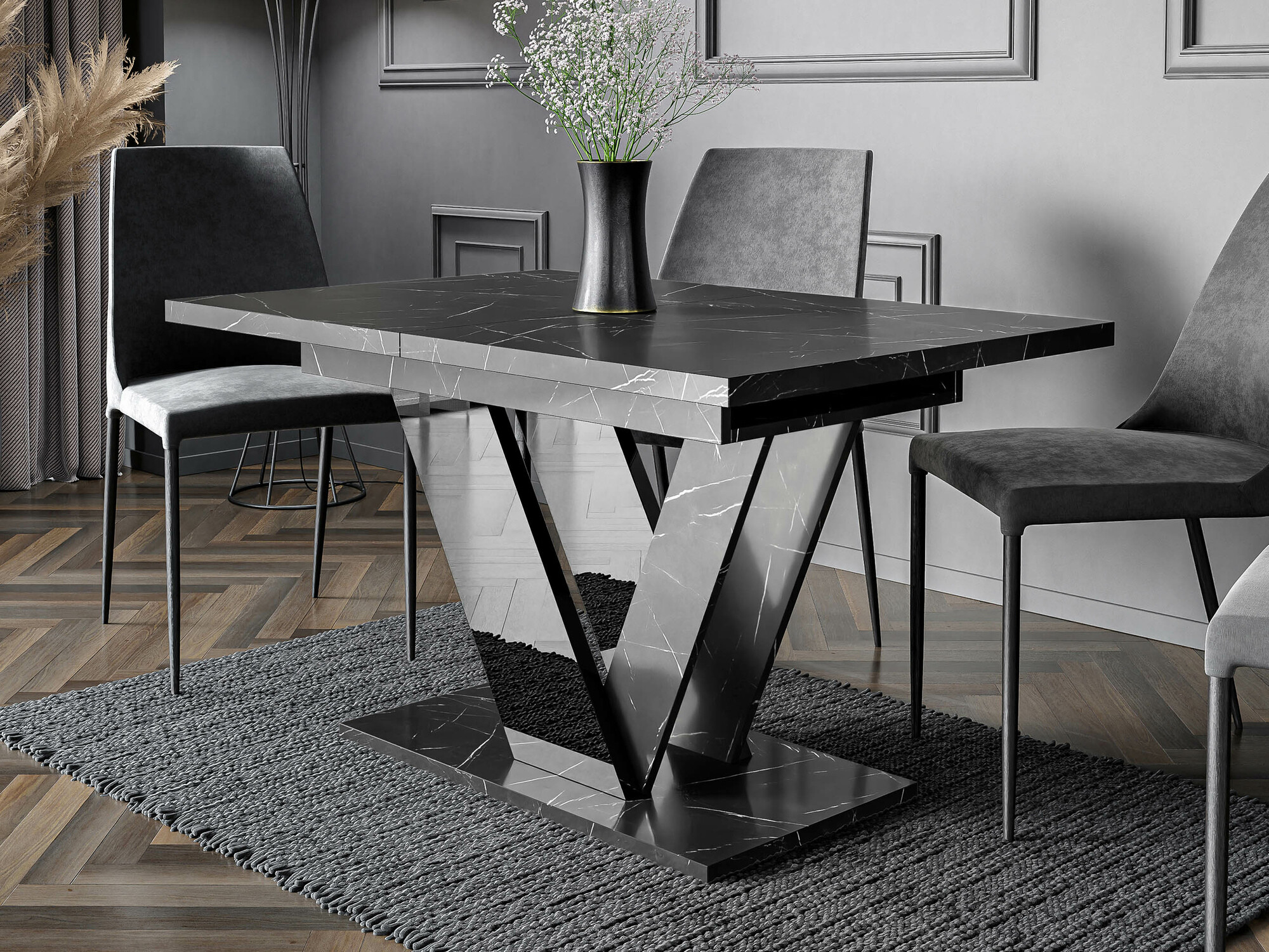 Table Violium (Black marble)