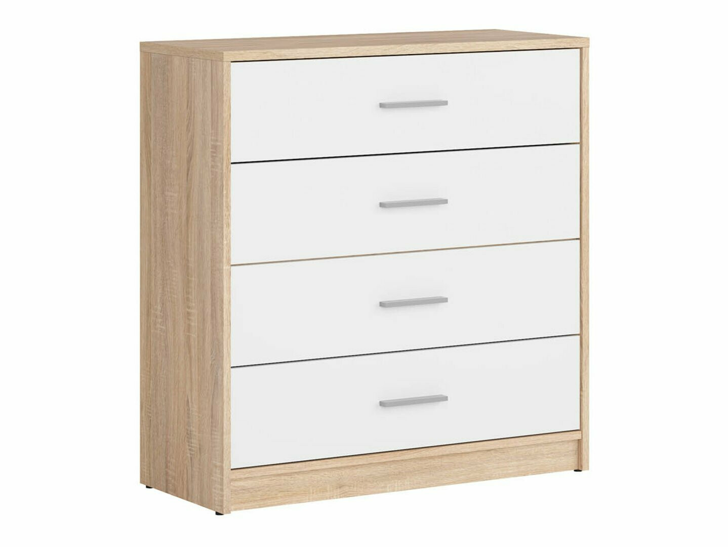 Chest of drawers Novsore 101 (Sonoma oak + White)