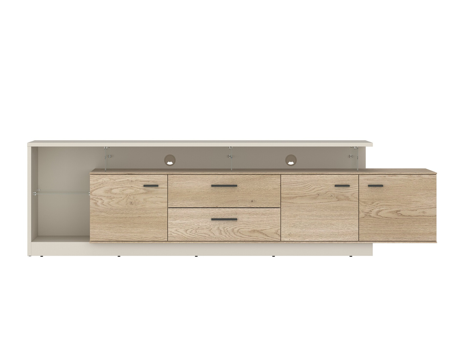 TV stand Avicoro 107 (Cashmere + Sonoma oak)