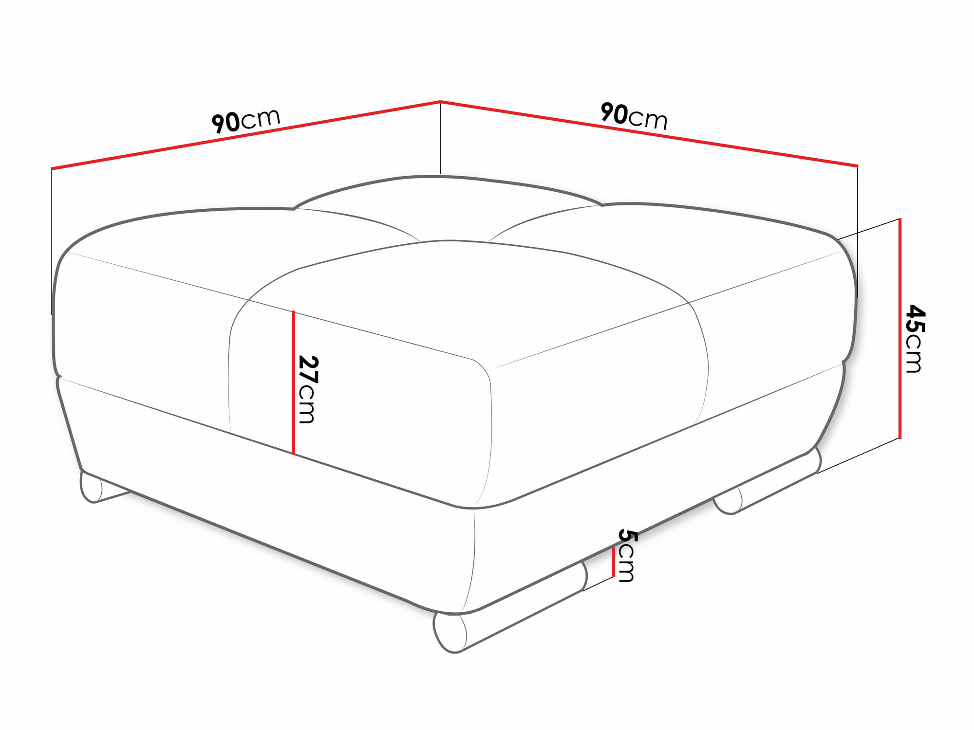 Upholstered bench Signis (Velo 623)