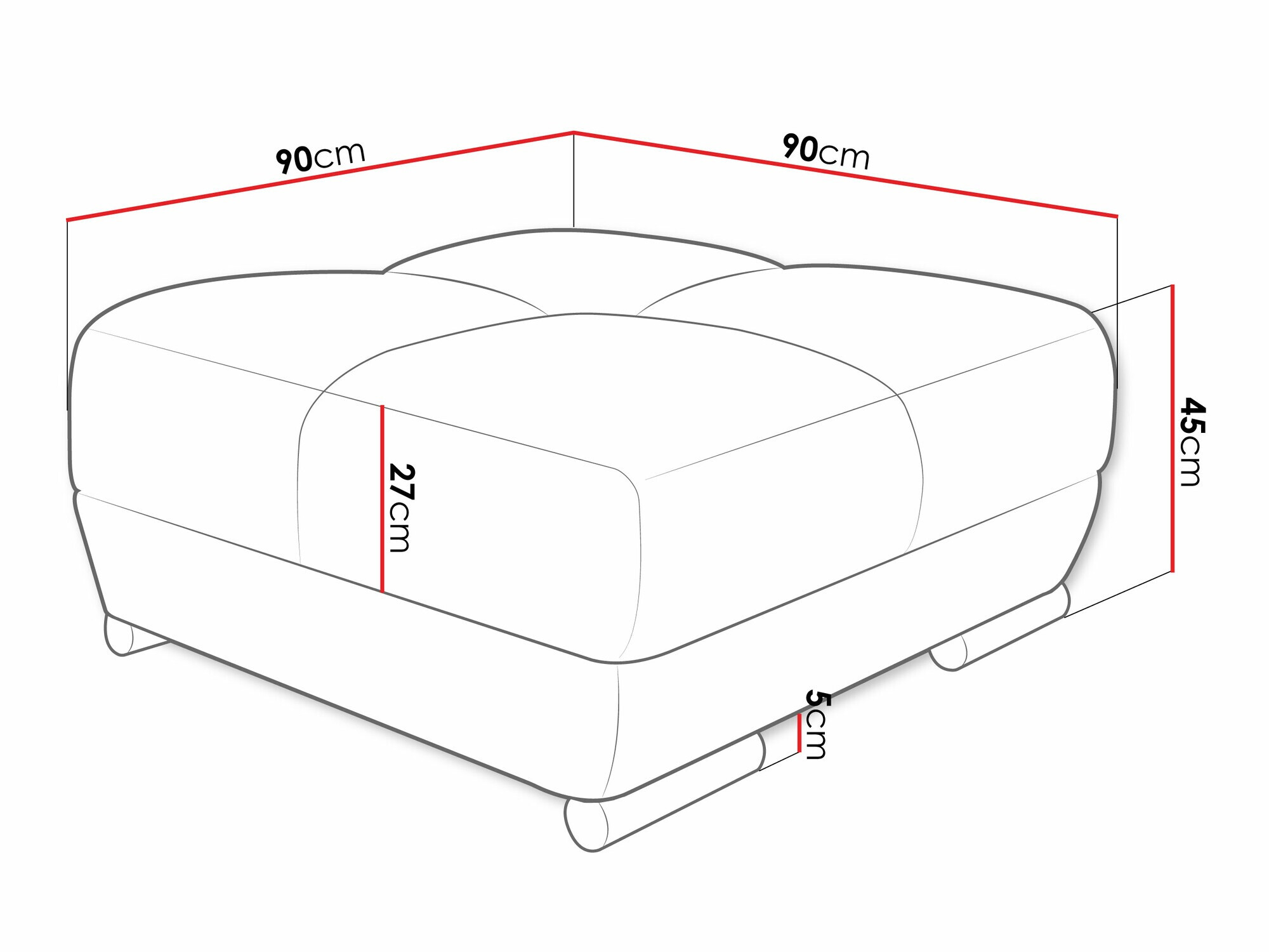 Upholstered bench Signis (Velo 635)