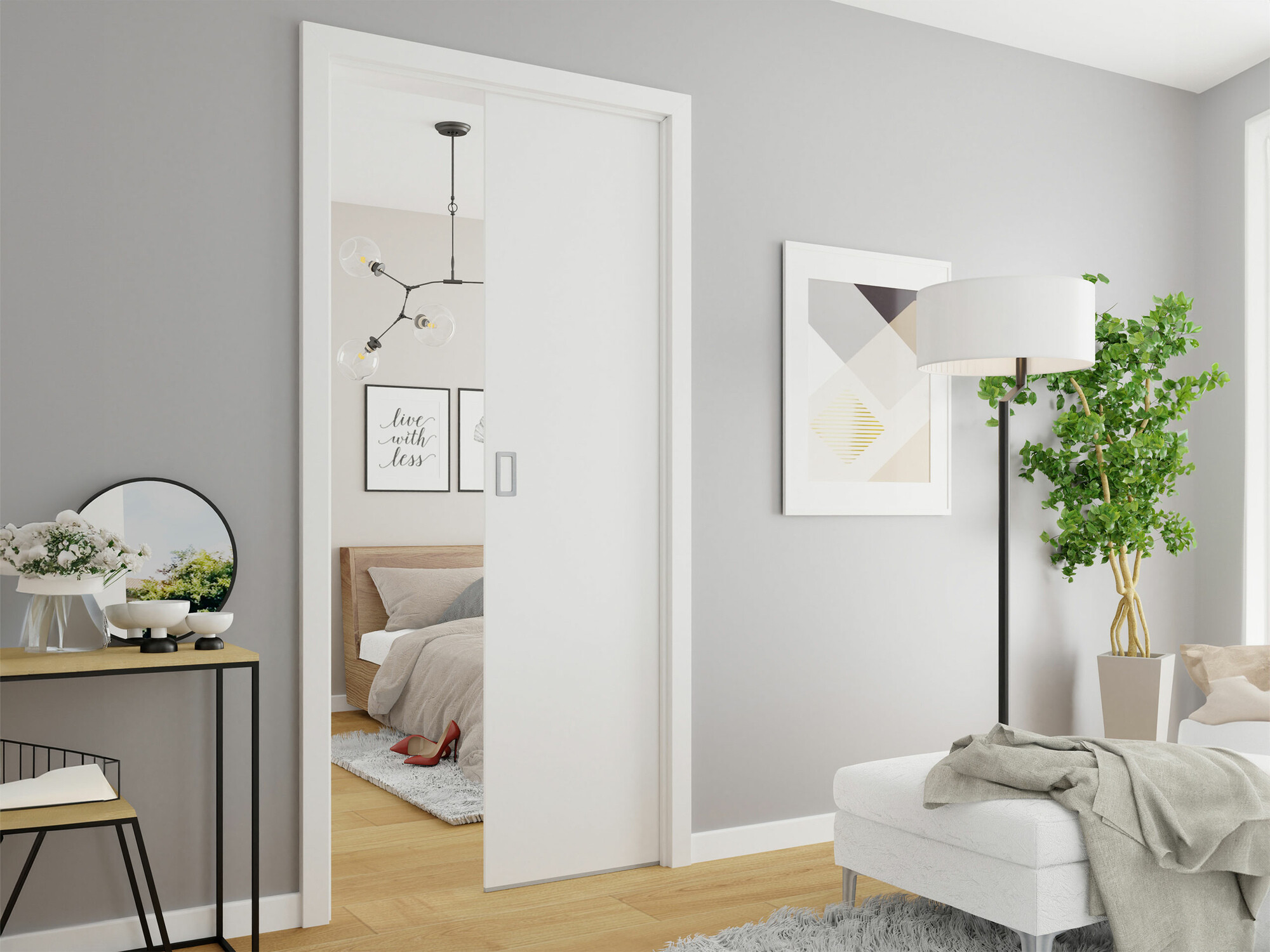 Sliding door Dover 220 (White)
