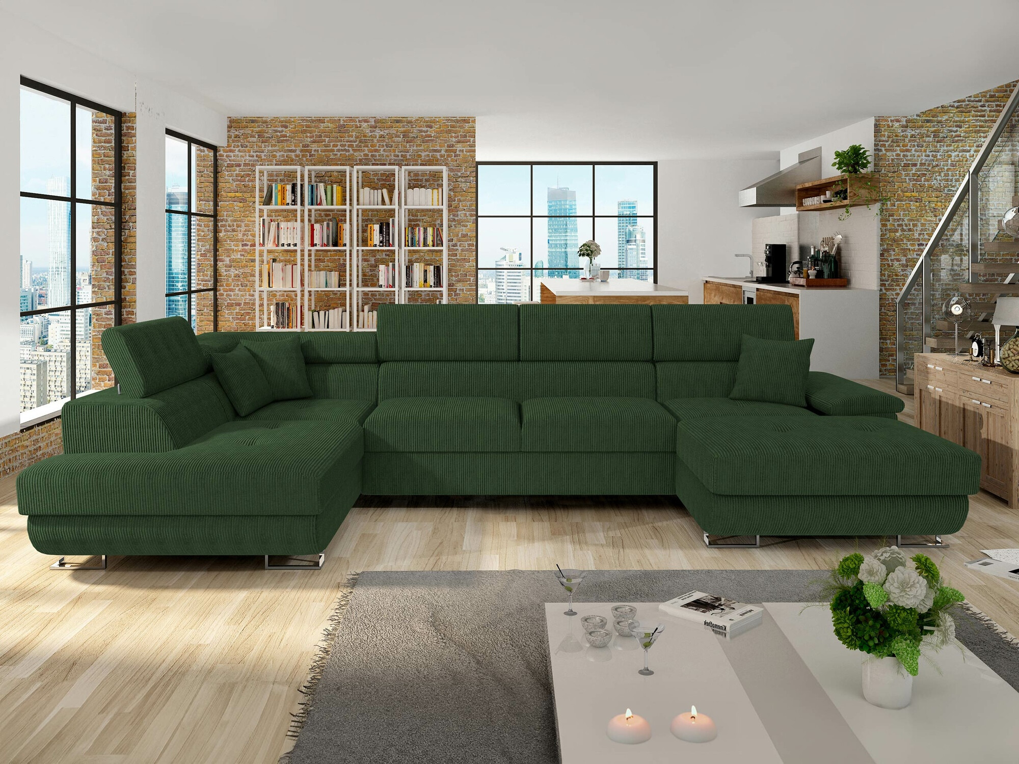 Corner sofa Comfivo Ruta (Poso 14)
