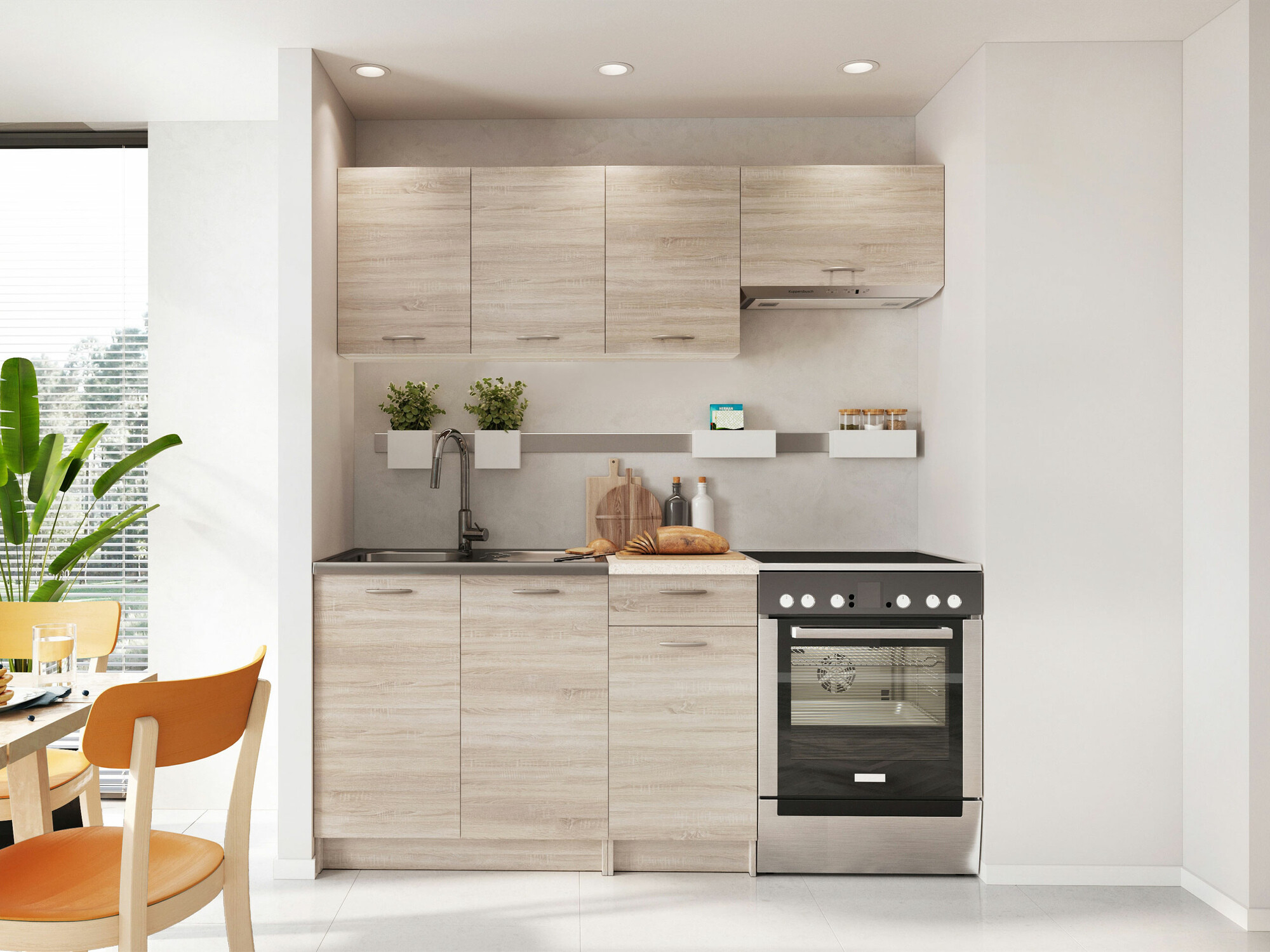 Kitchen set Ota (Sonoma oak + Beige)