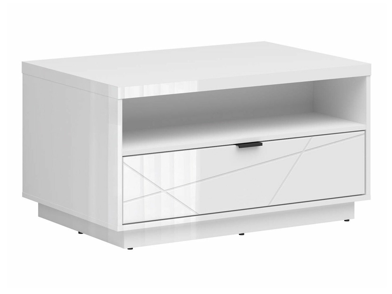 Coffee table Fivale 117 (Glossy white + White)