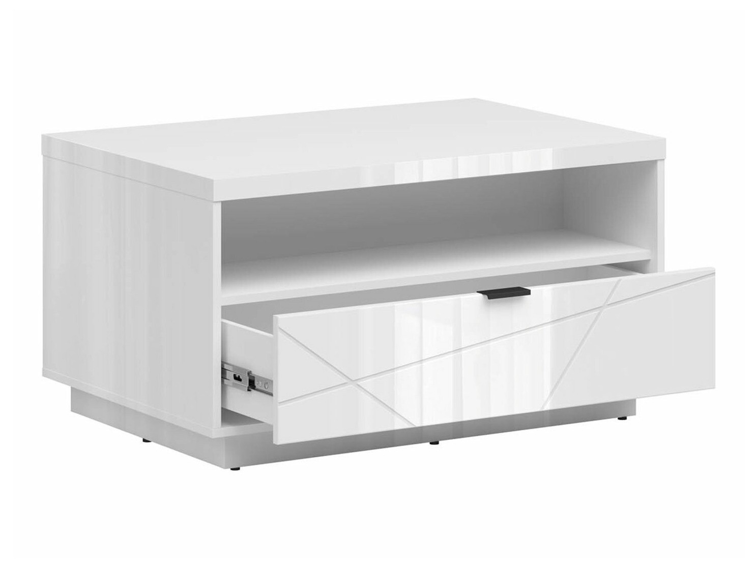 Coffee table Fivale 117 (Glossy white + White)