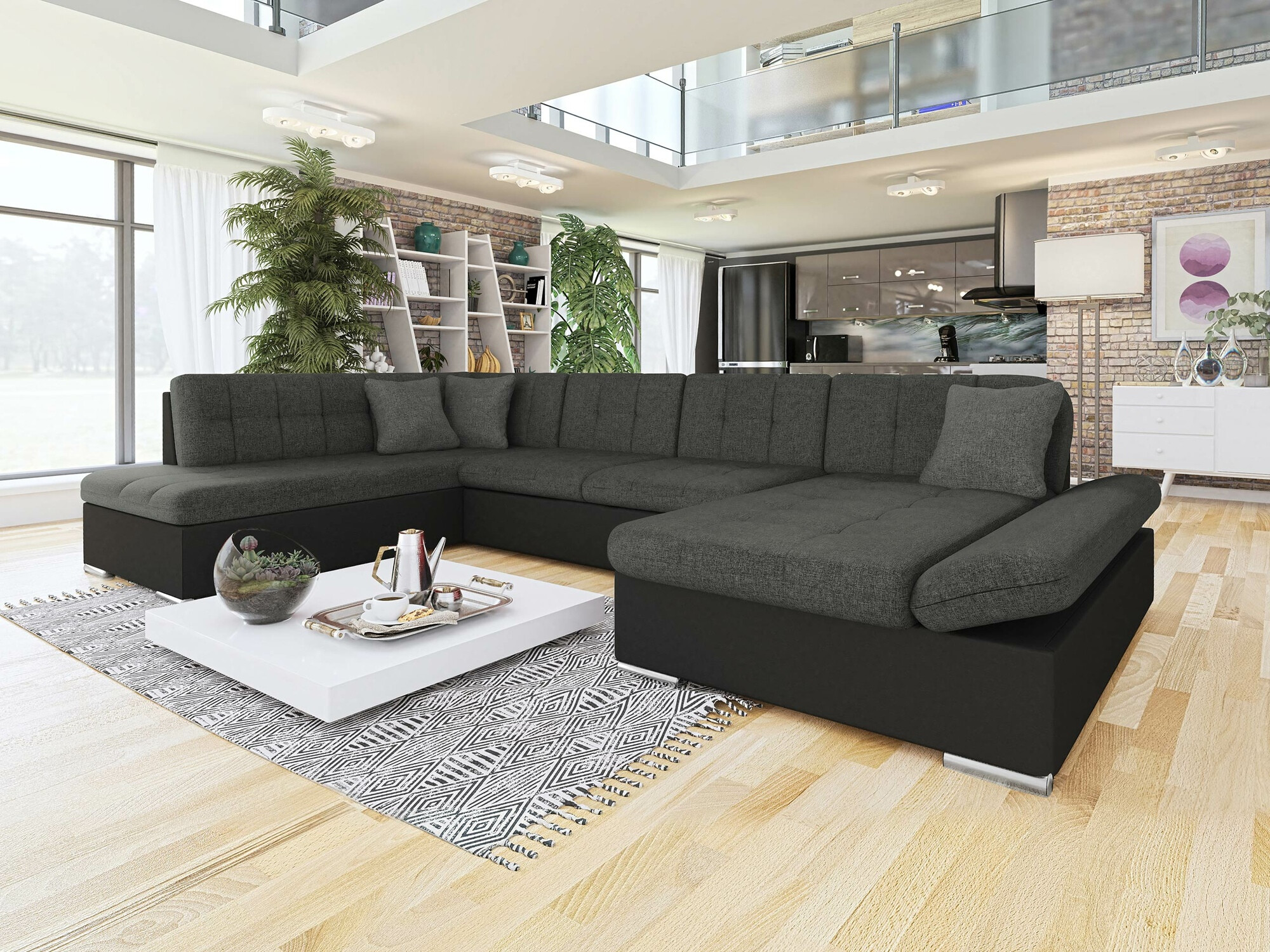 Corner sofa Comfivo Tilia (Soft 011 + Lux 06 + Lux 05)