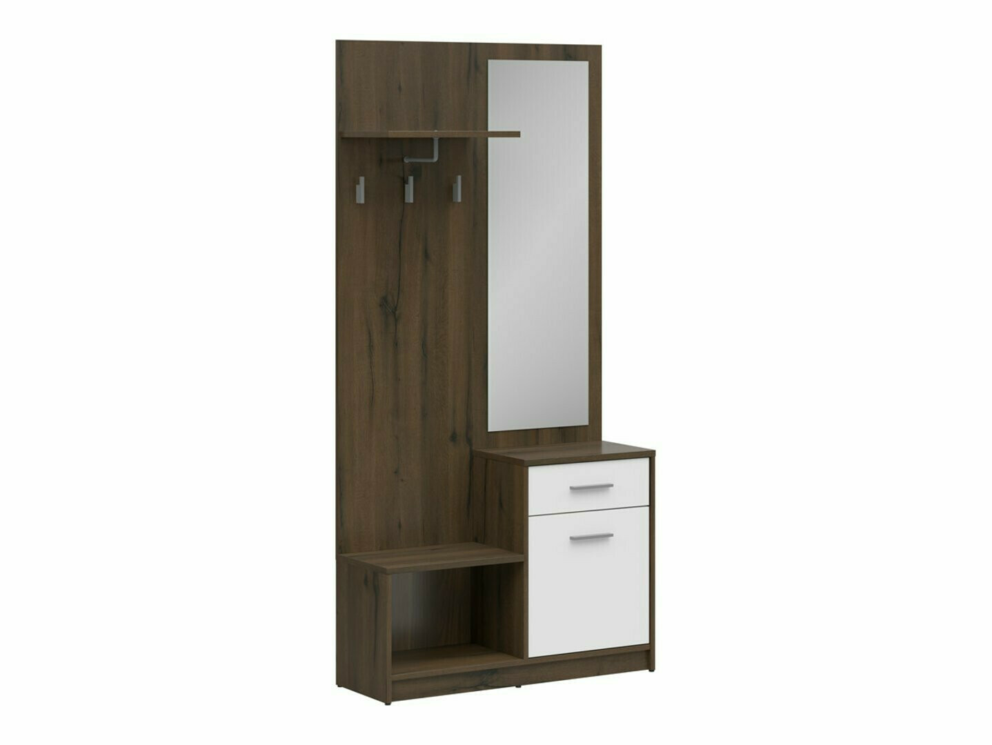 Hallway set Novsore 121 (Dark oak + White)