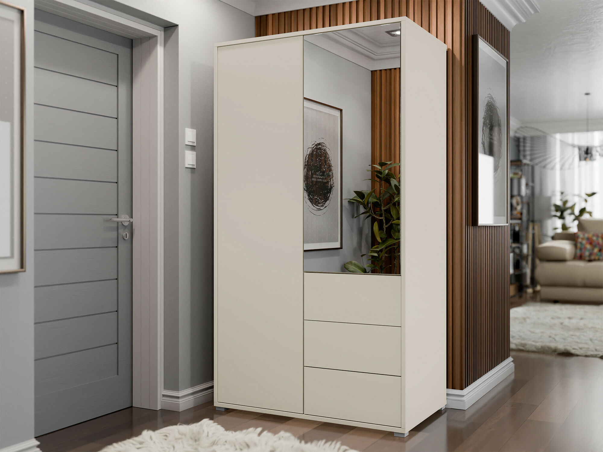 Wardrobe Comfivo Fersoe 112 (Cashmere)