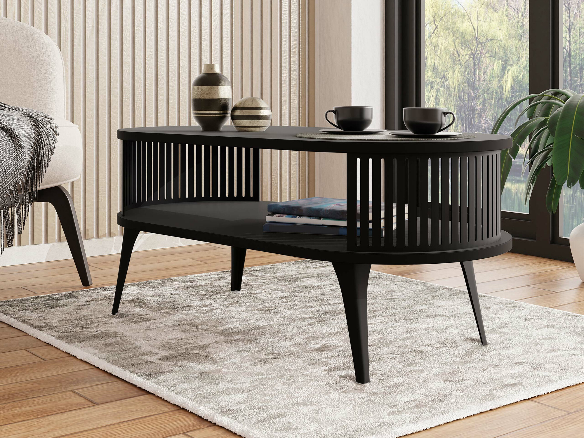 Coffee table Sordore 105 (Black)
