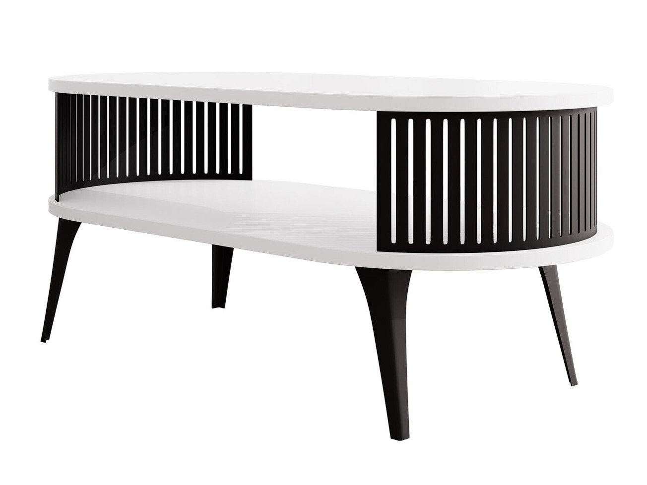 Coffee table Vitum III (Black + White)
