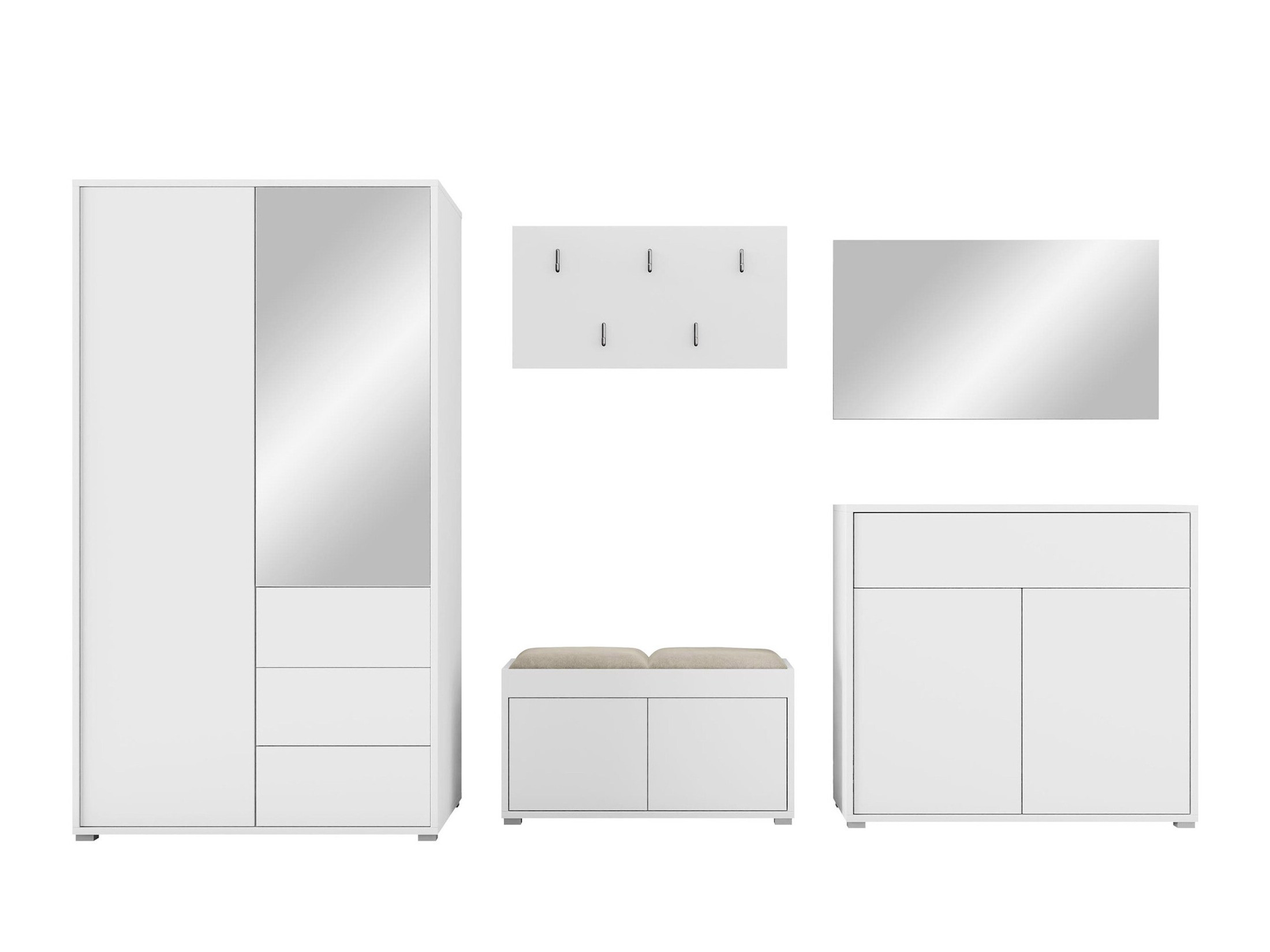 Hallway set Comfivo Tutela V (White)