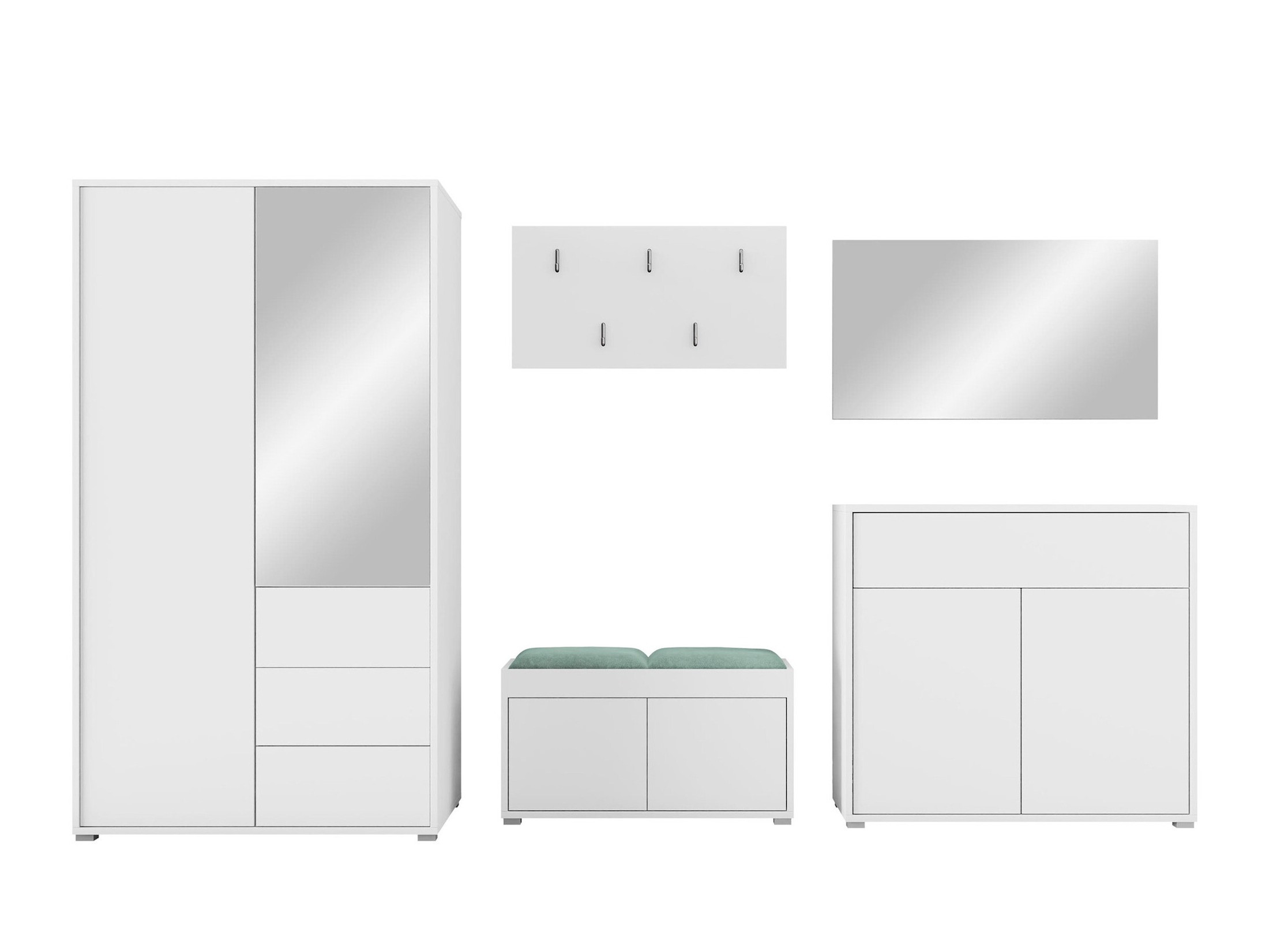 Hallway set Comfivo Tutela V (White)