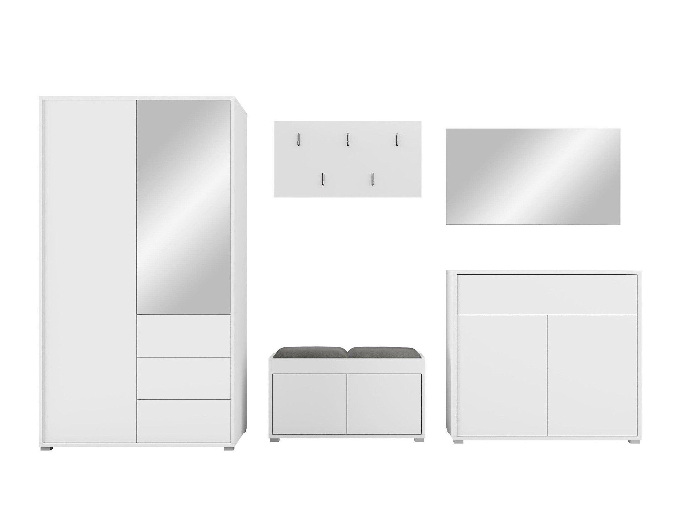Hallway set Comfivo Tutela V (White)