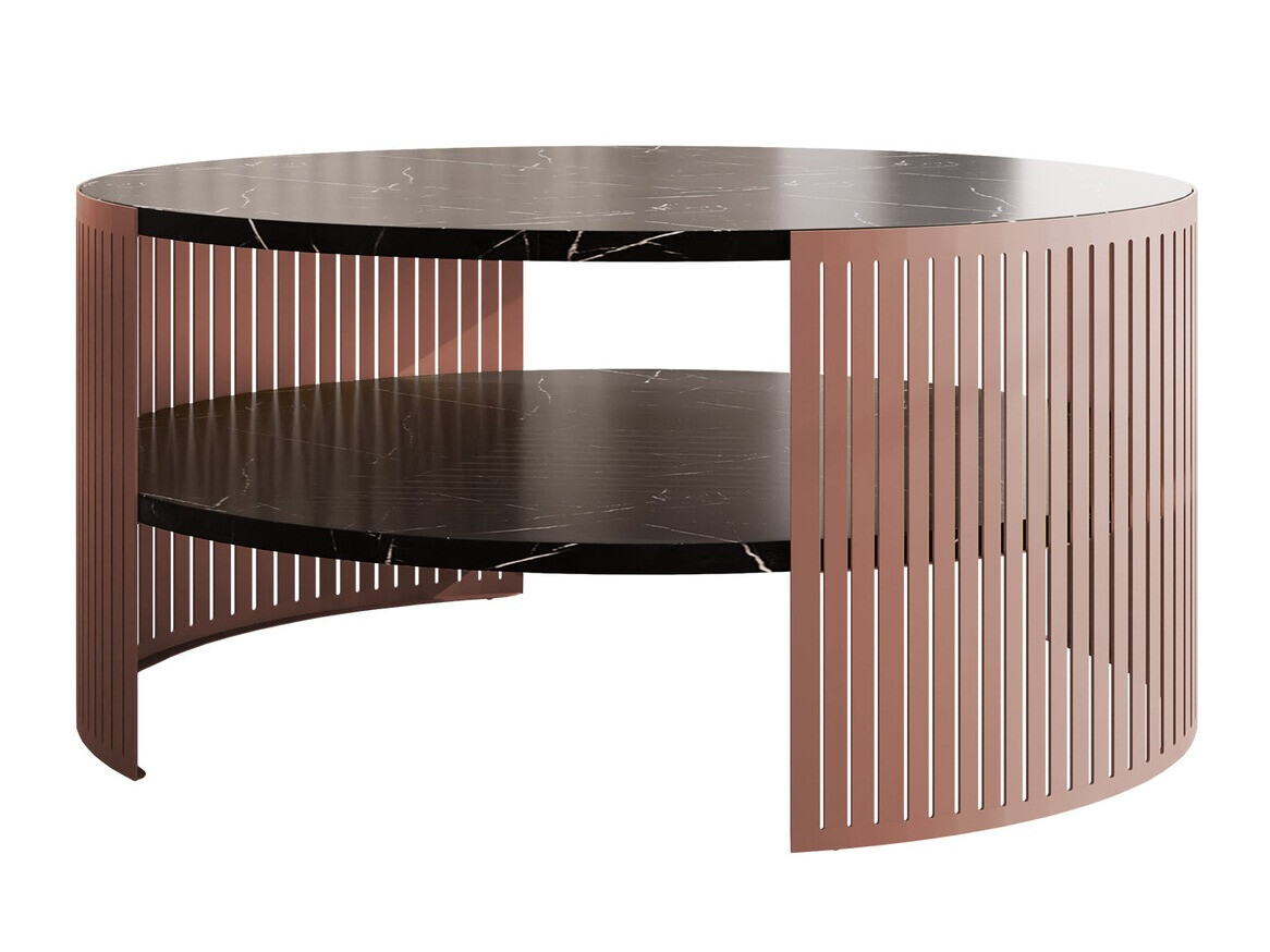 Coffee table Civer II (Pink + Black marble)