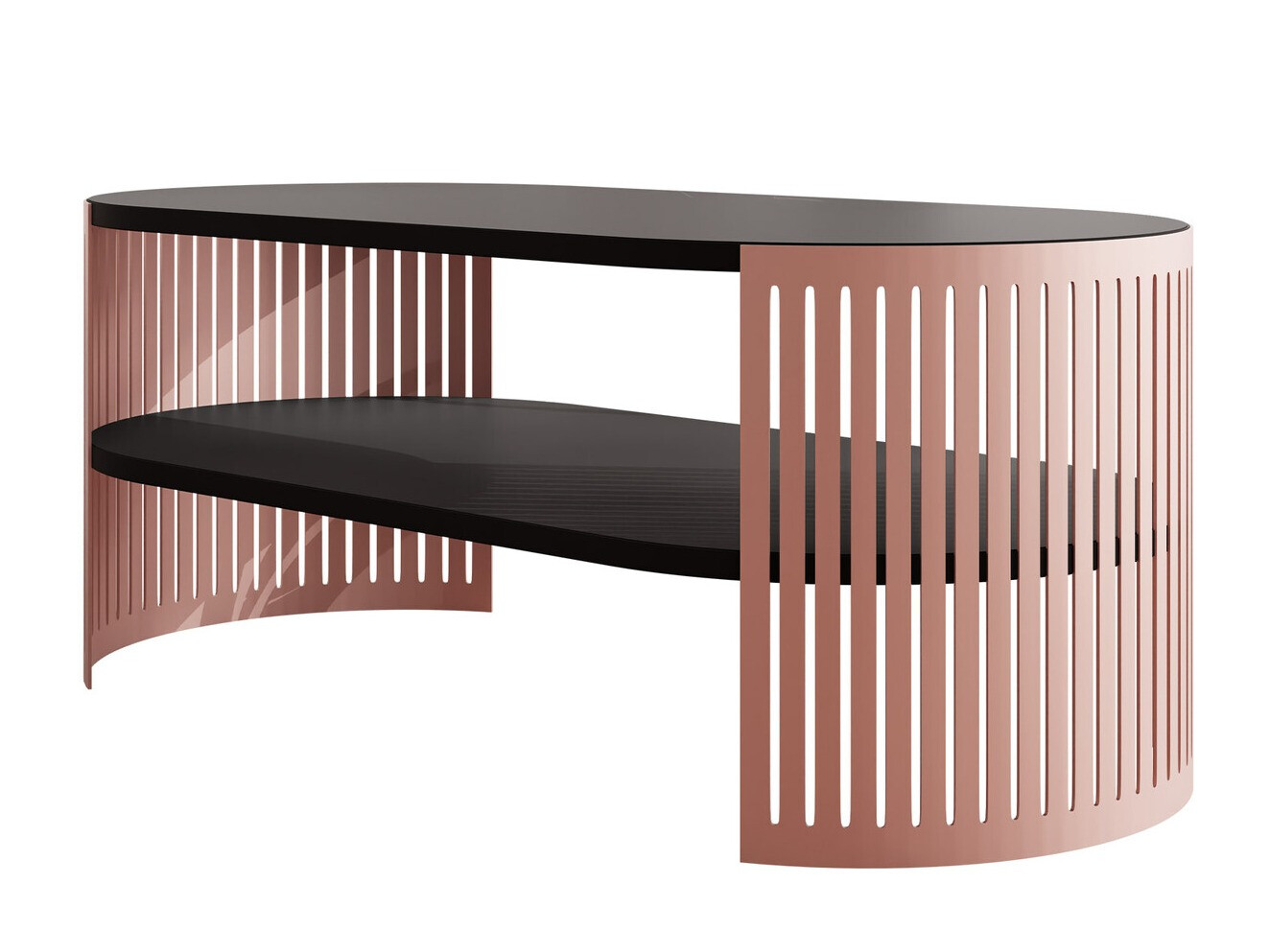 Coffee table Civer V (Pink + Black)