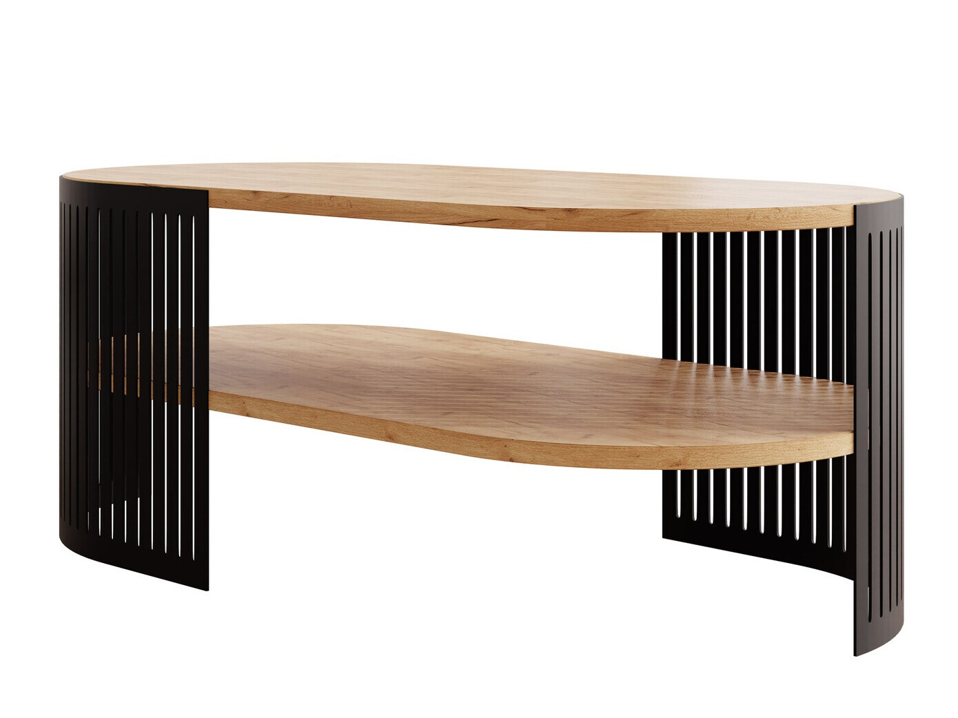 Coffee table Civer VI (Black + Craft golden oak)