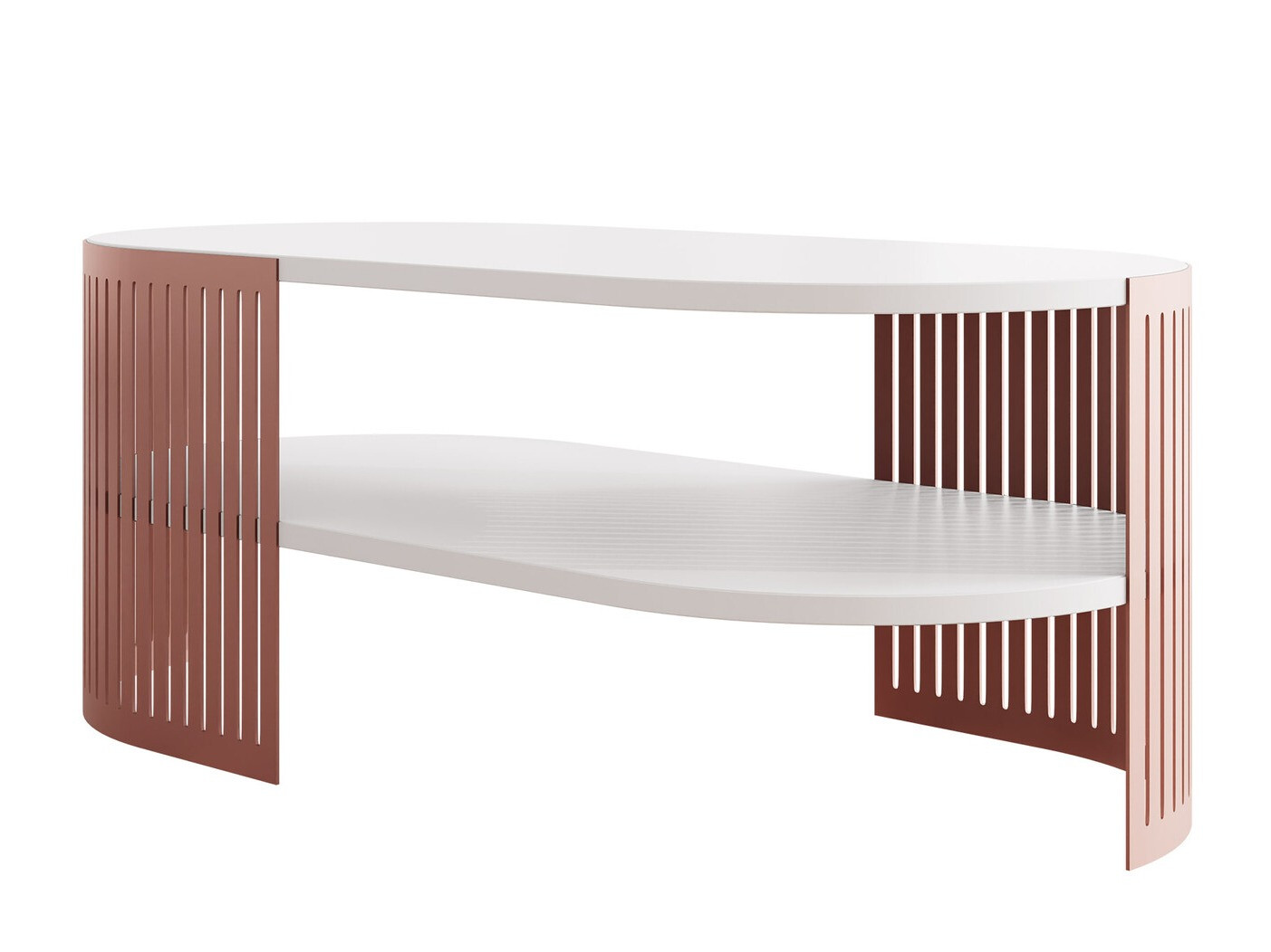 Coffee table Civer VII (Pink + White)