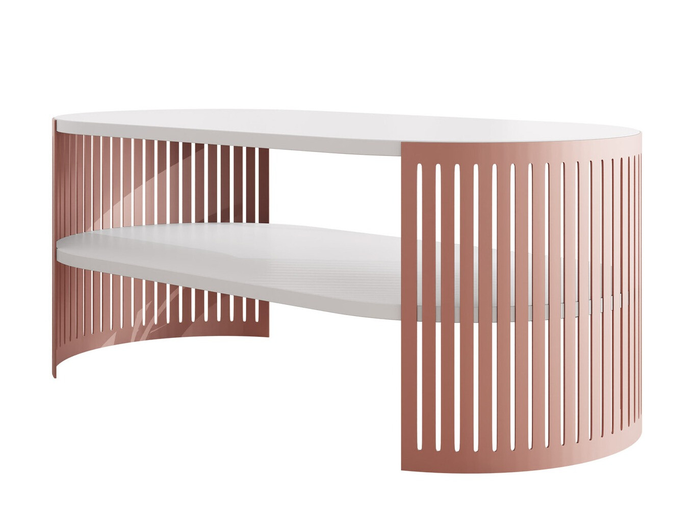 Coffee table Evanola 105 (Pink + White)