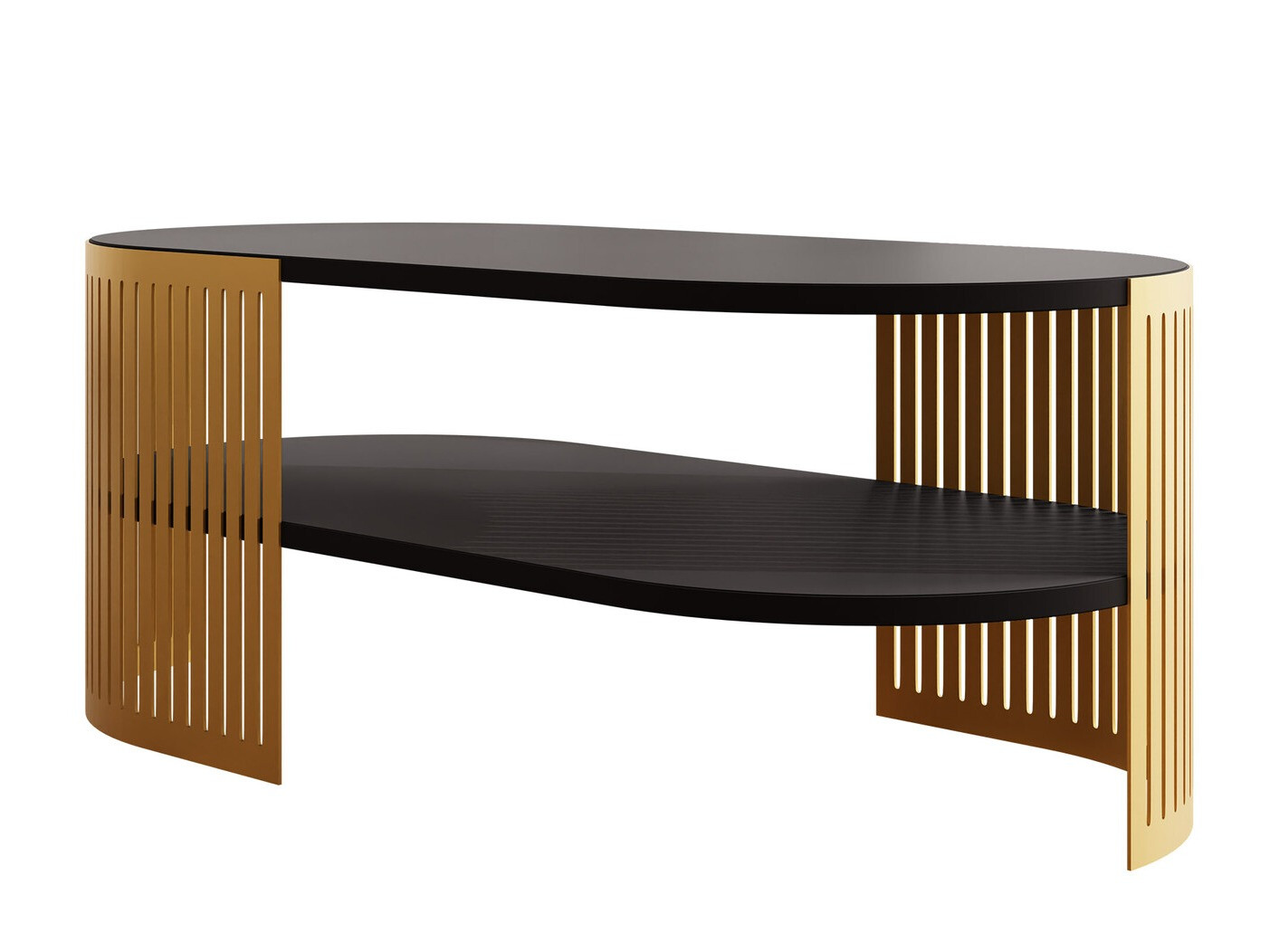 Coffee table Evanola 107 (Golden + Black)