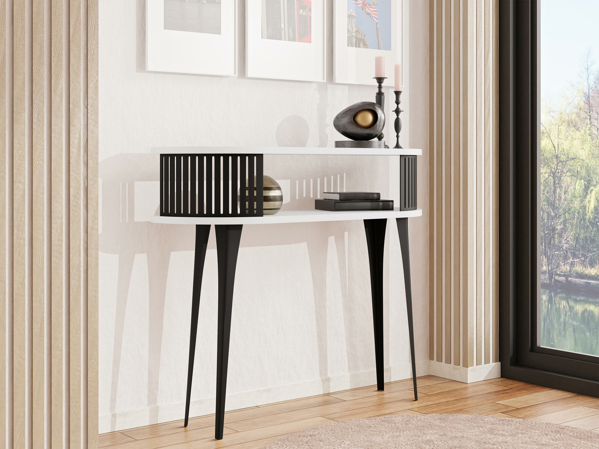 Console table Sordore 111 (Black + White)