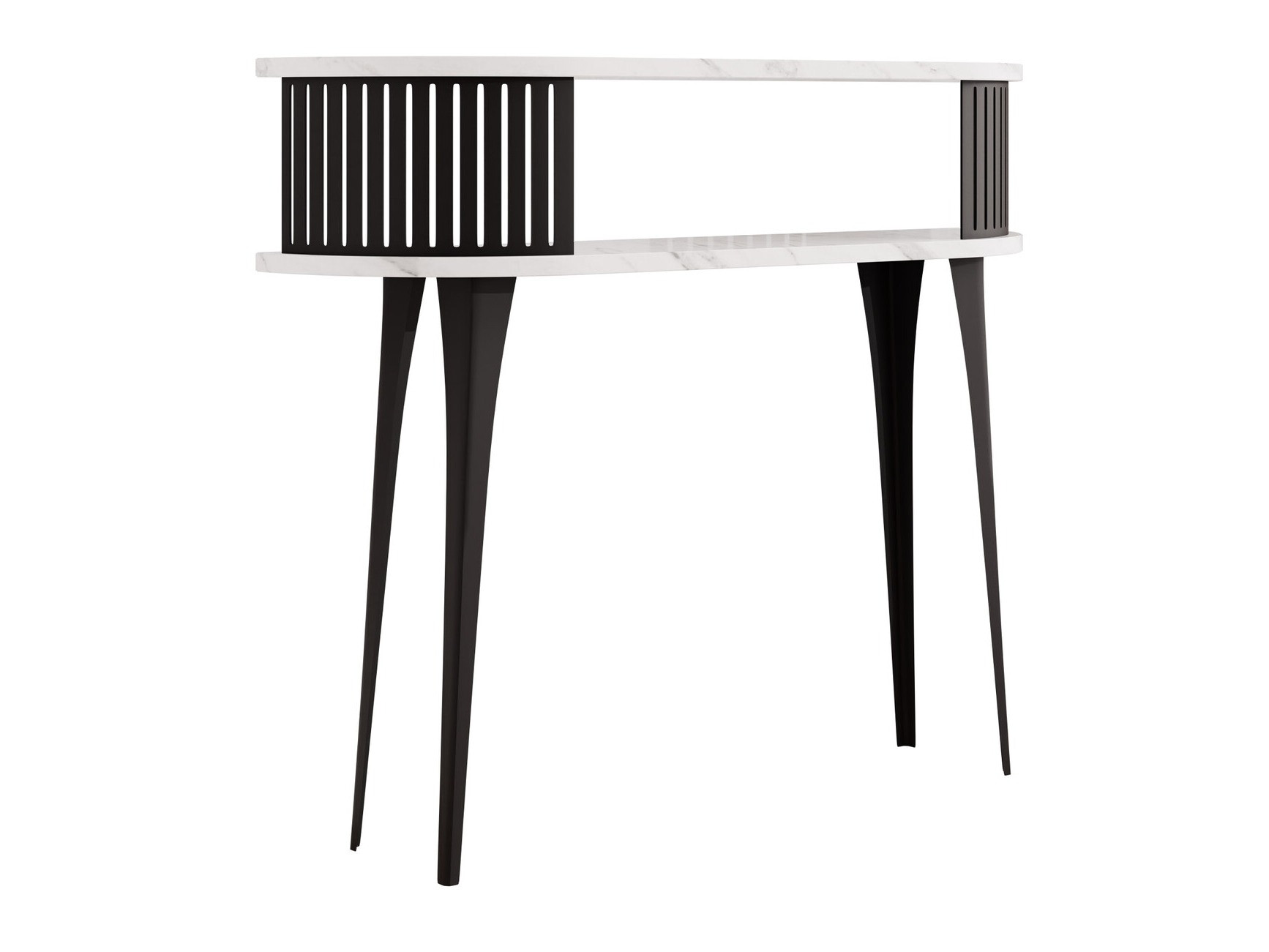 Console table Vitum (Black + White marble)
