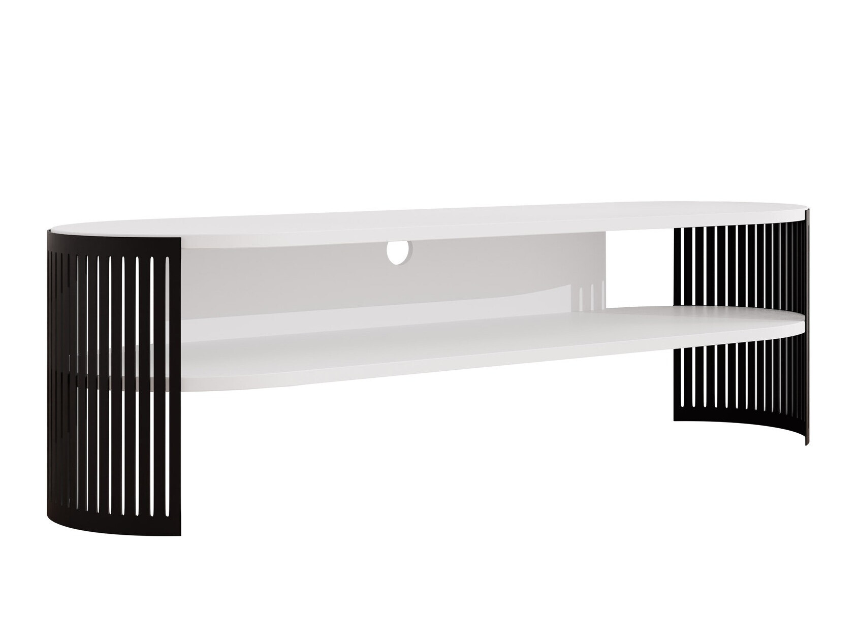 TV stand Evanola 109 (Black + White)