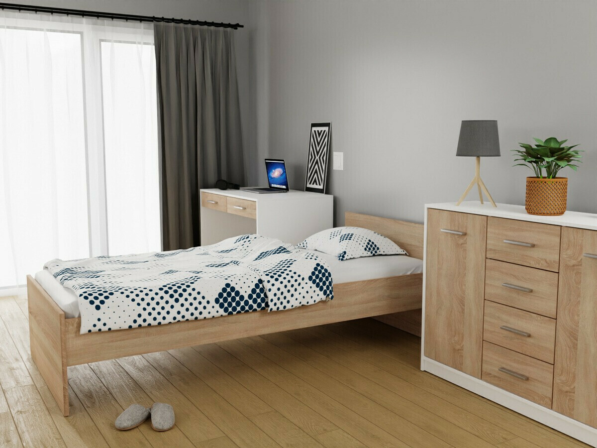 Bedroom set Novsore 149 (White + Sonoma oak)