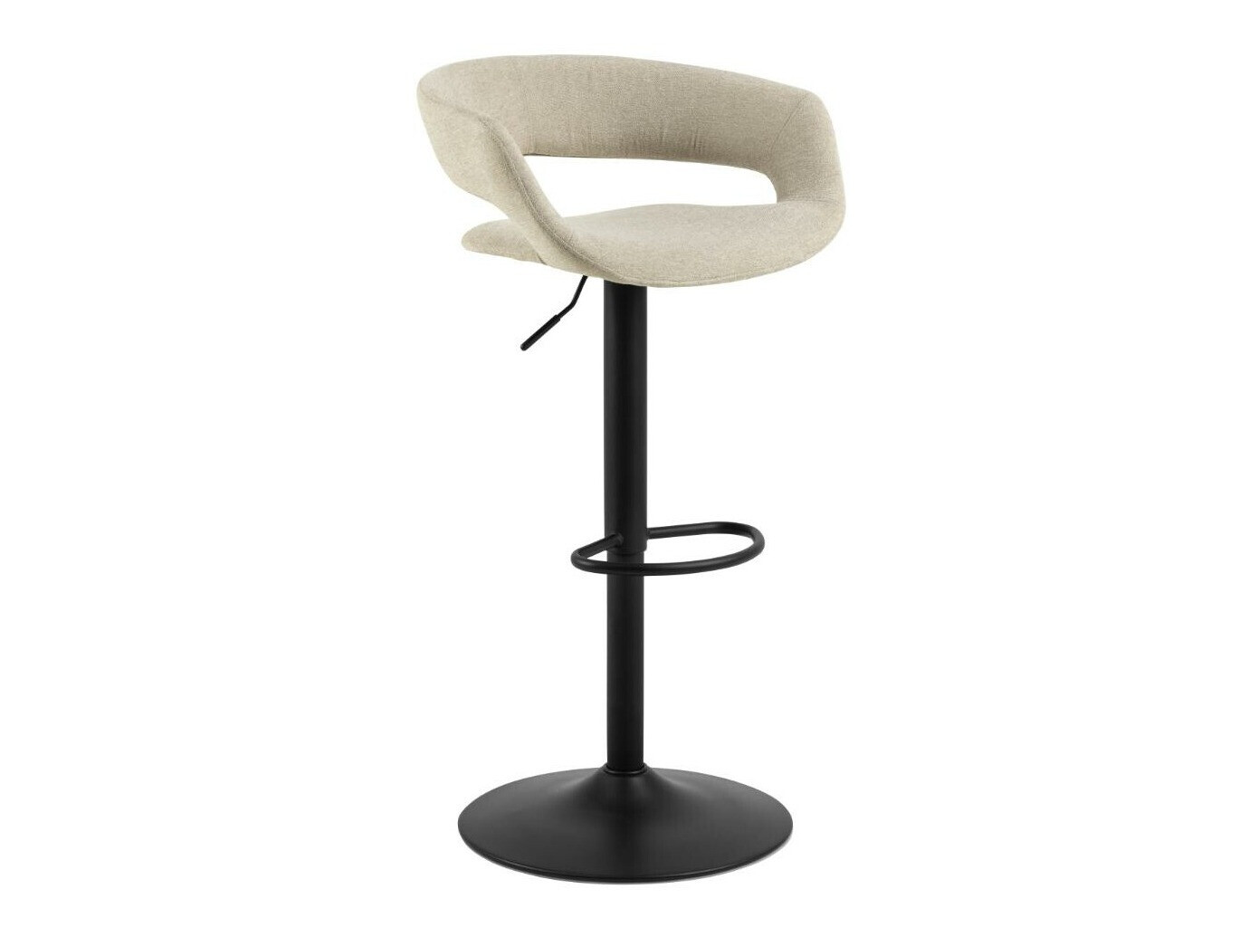 Counter stool Norsica 280 (Light brown + Black)
