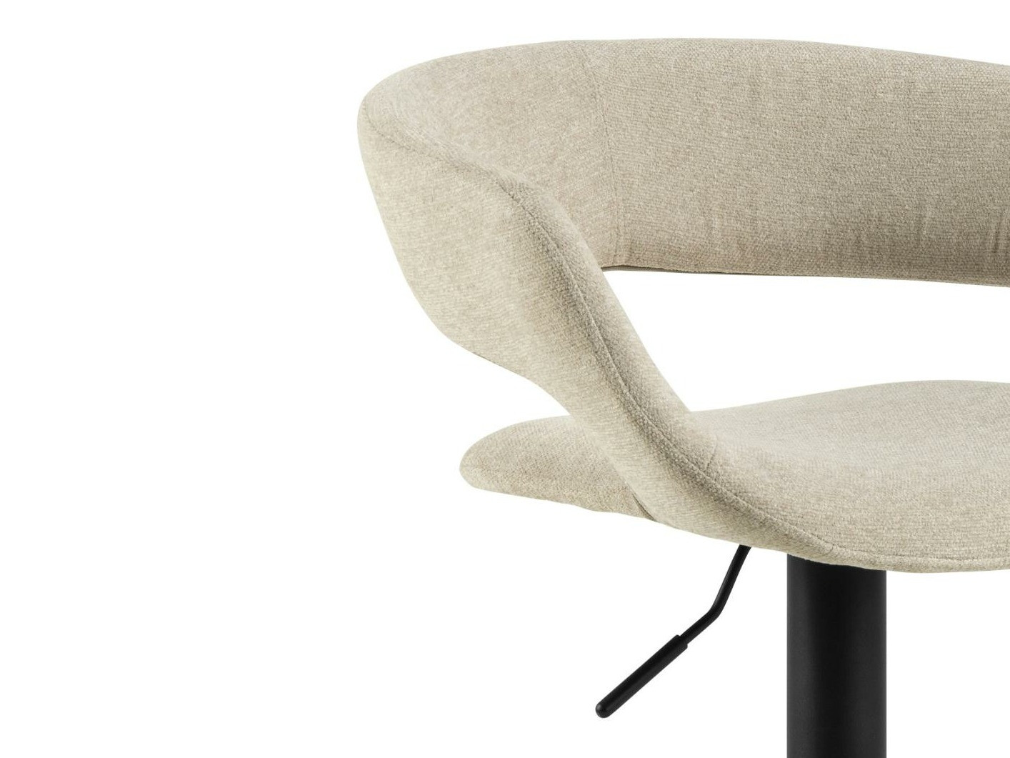 Counter stool Norsica 280 (Light brown + Black)