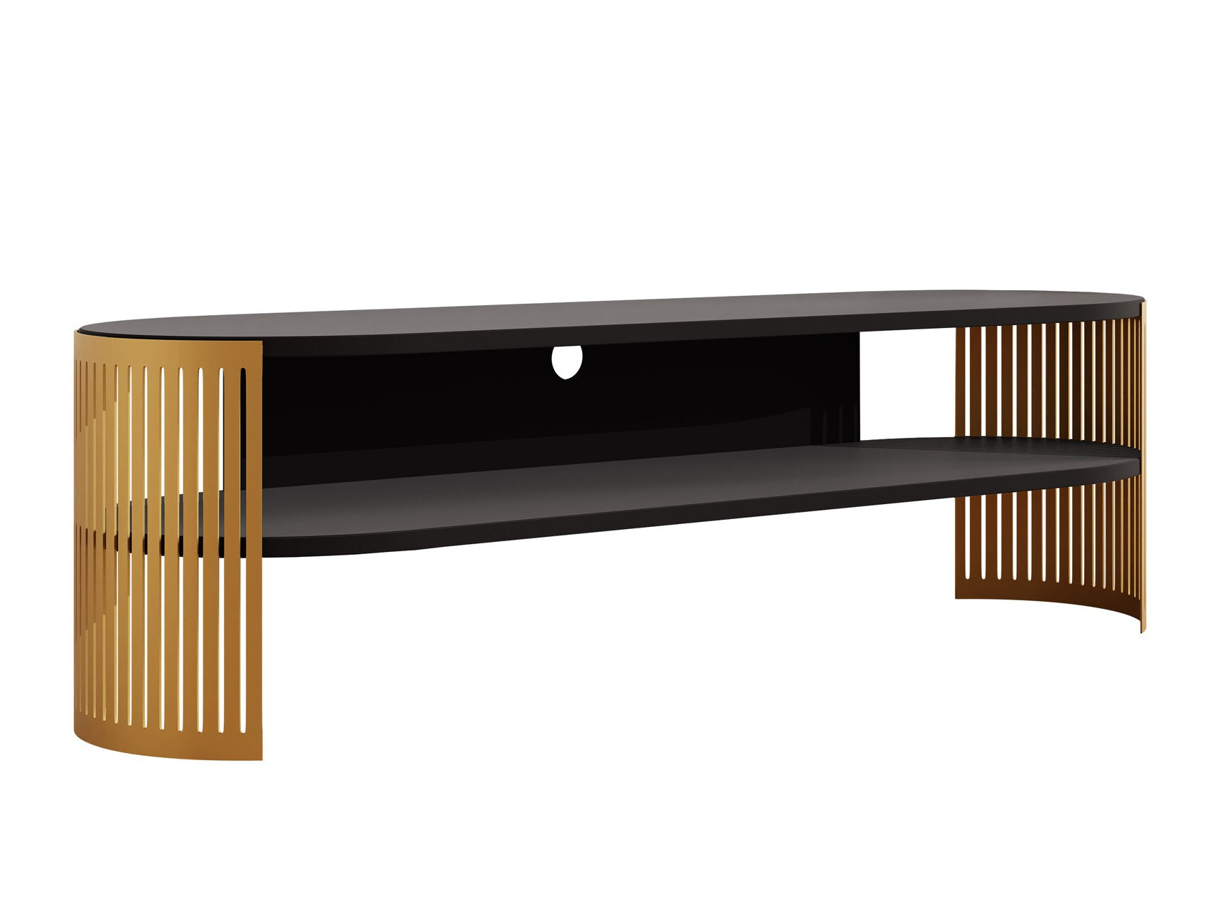 TV stand Civer I (Golden + Black)