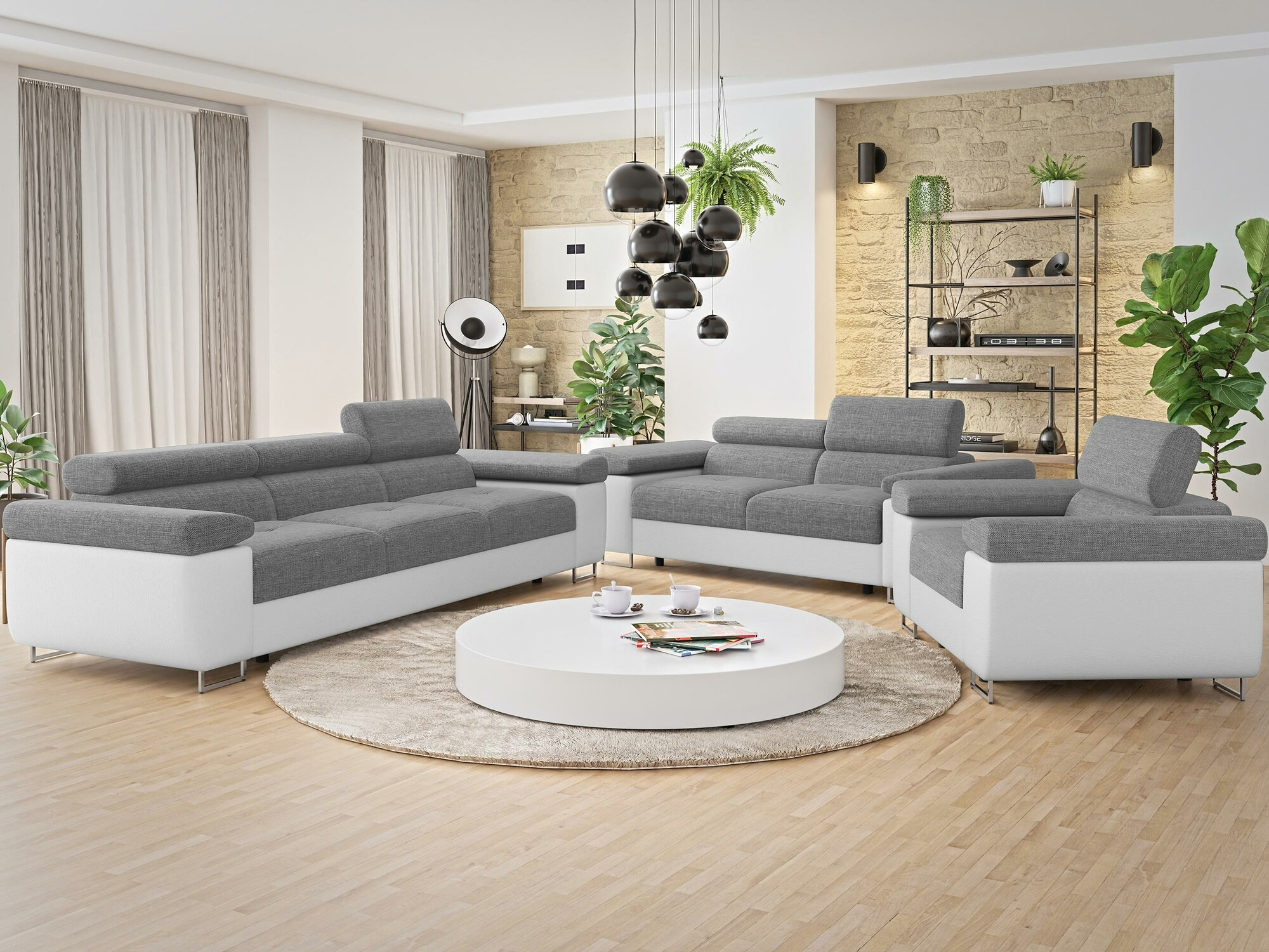 Sofa bed Comfivo Vinetum (Soft 017 + Lux 05)