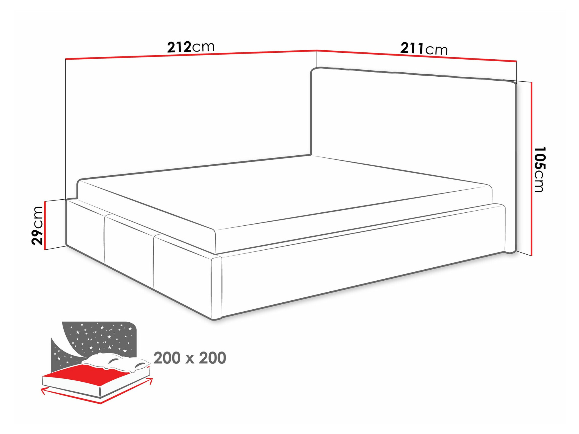 Bed ComfiDream Fenara I (Fresh 11)