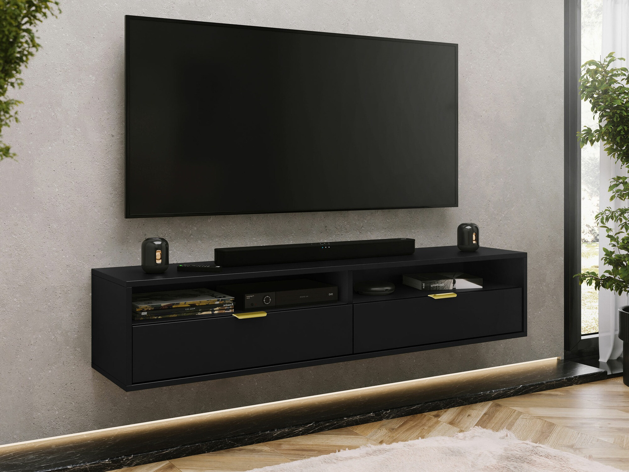 TV stand Hamilton 103 (Black)