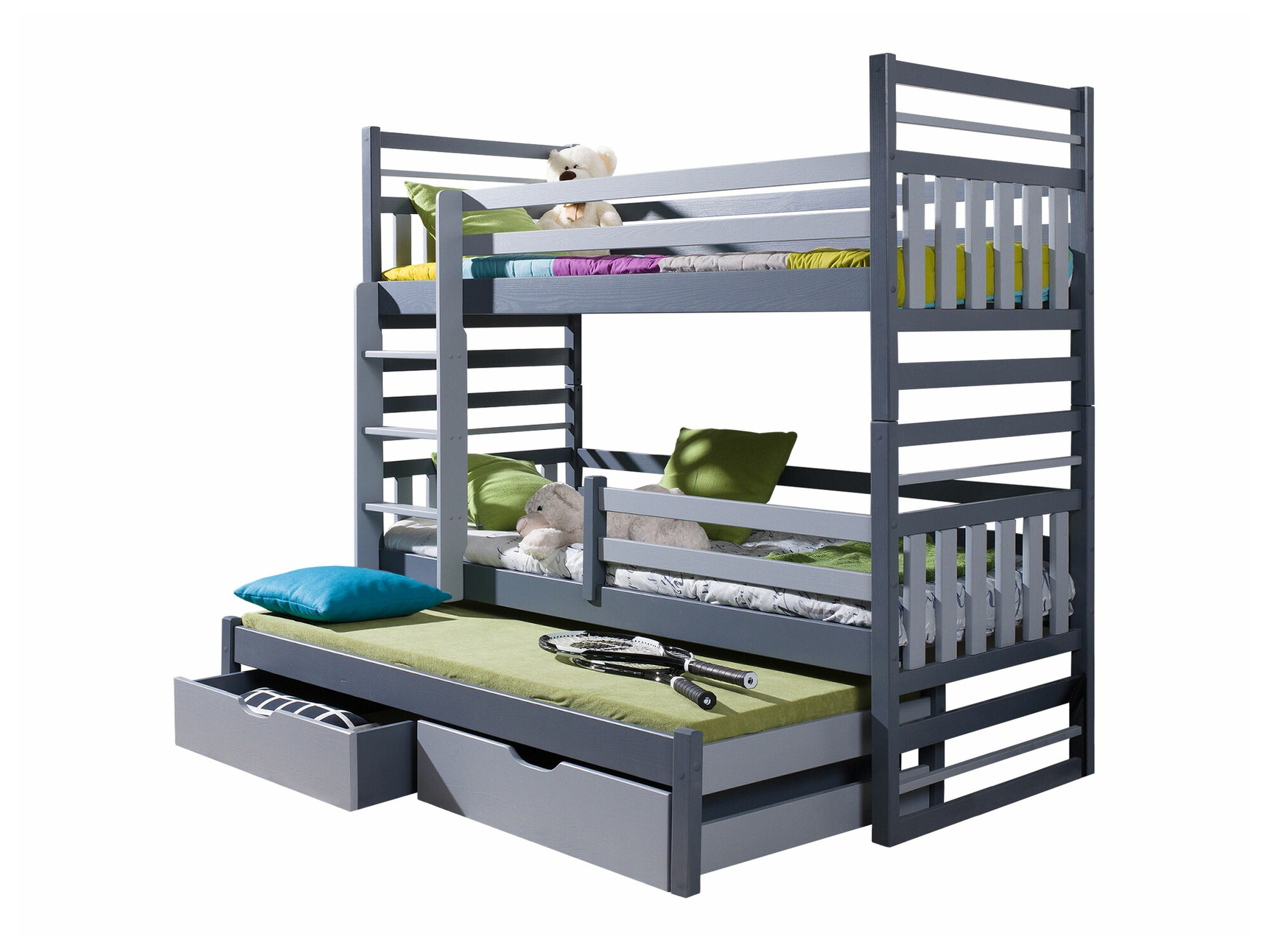 Bunk bed Henderson 123 (Graphite + Grey)