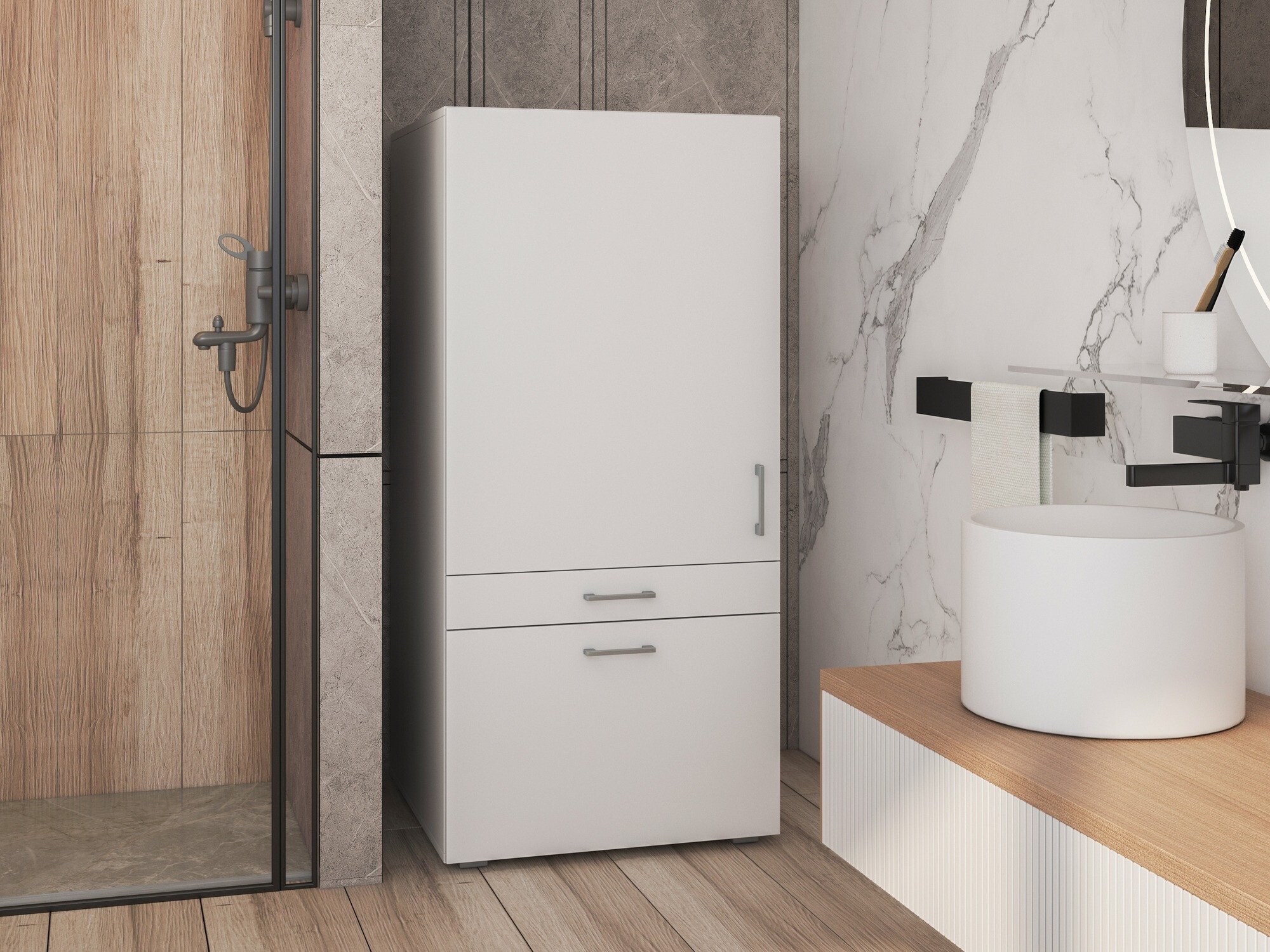 Freestanding bathroom cabinet Novdele 101