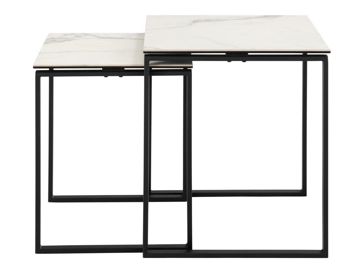 Side table set Norsica 873 (White marble)