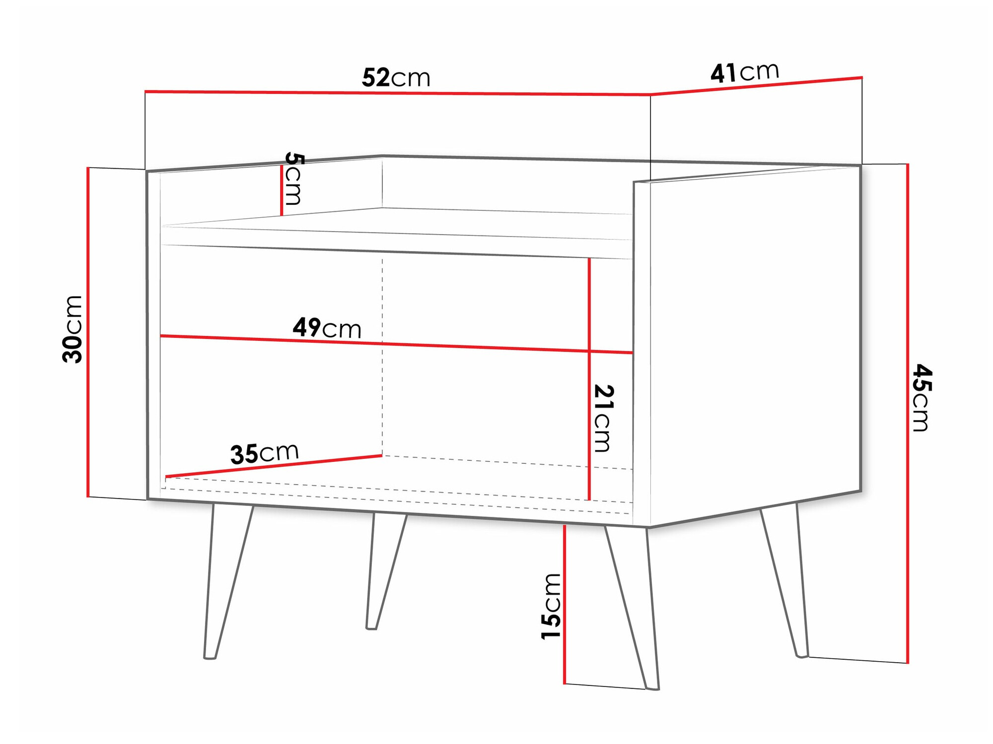 Bedside table Mirfivu 107