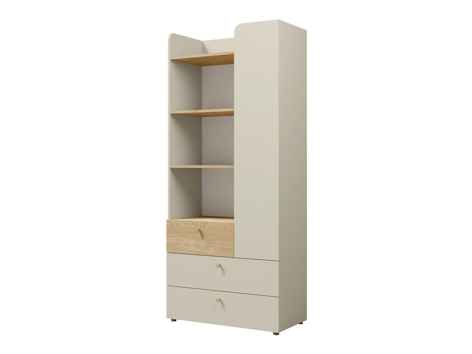 Bookcase Domcali 102 (Beige + Oak)