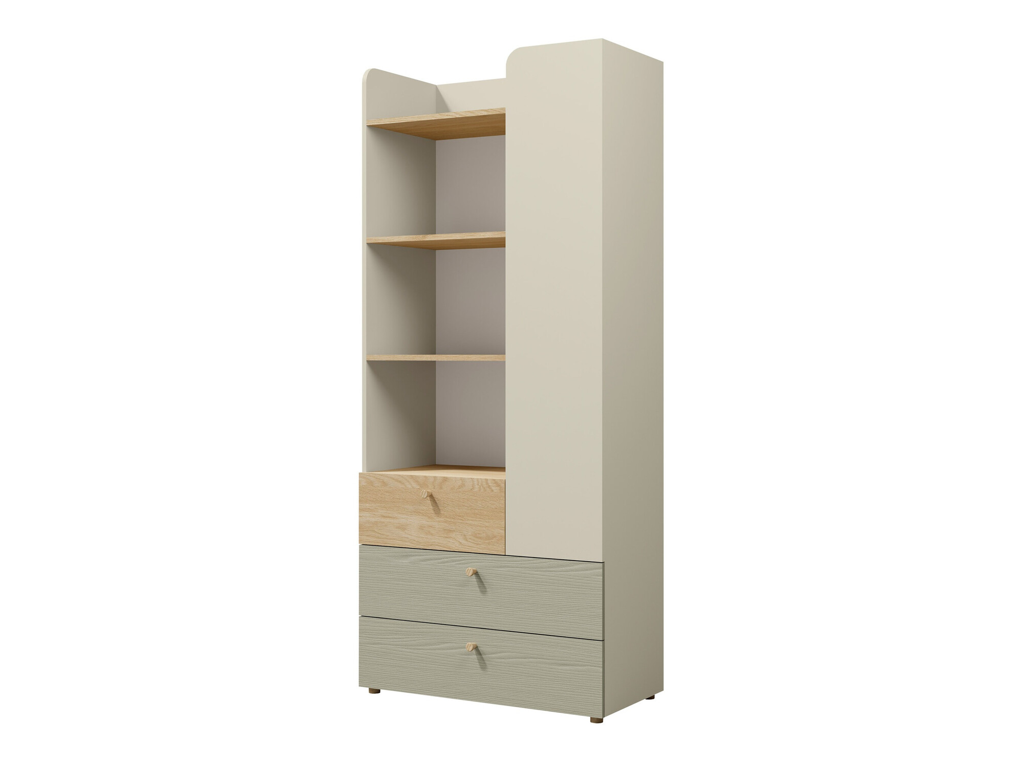 Bookcase Domcali 102 (Grey + Oak)