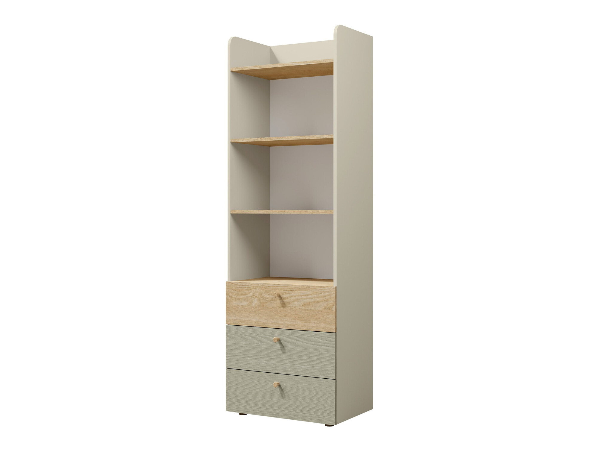 Bookcase Domcali 104 (Grey + Oak)