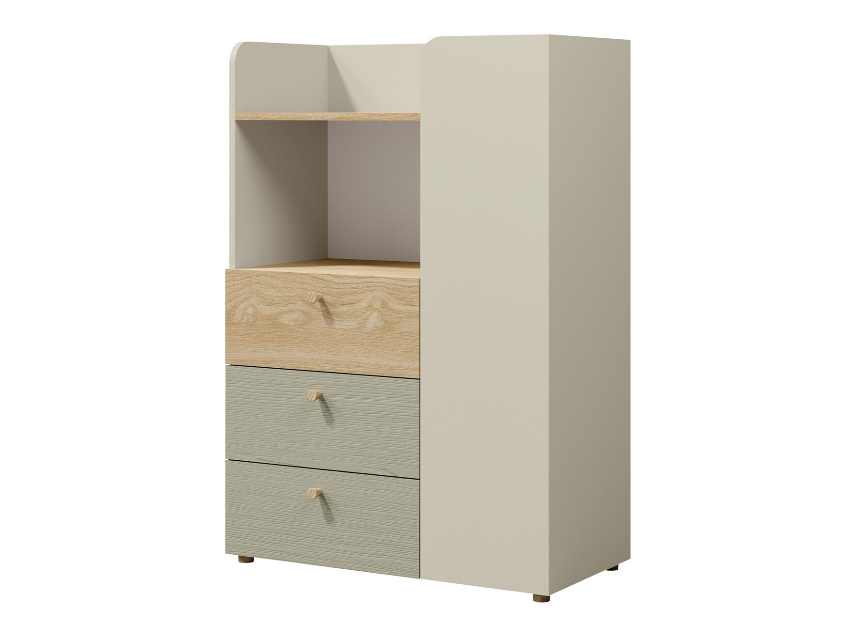Bookcase Domcali 106 (Grey + Oak)