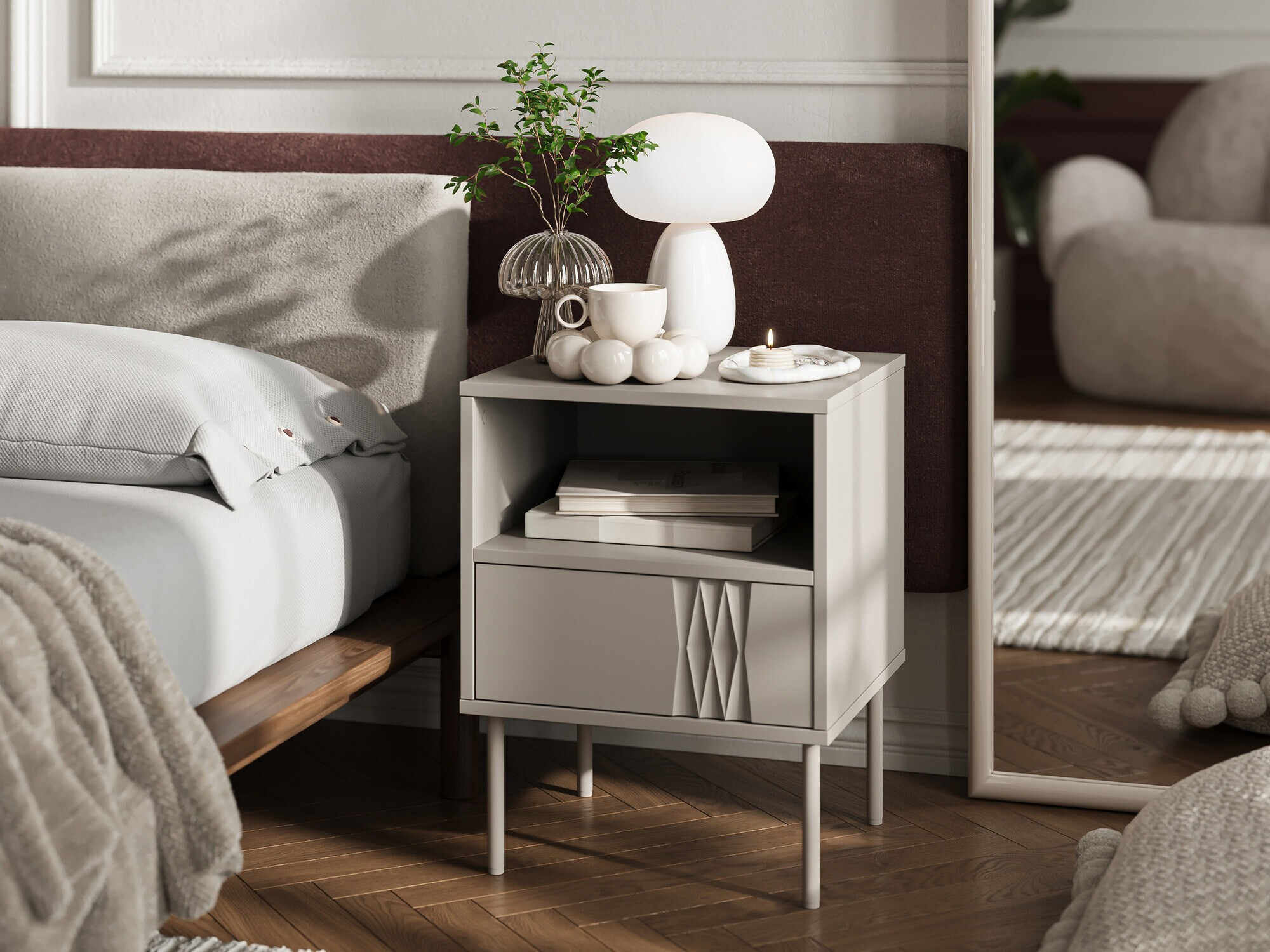Set of bedside tables Tolete 106 (Beige)
